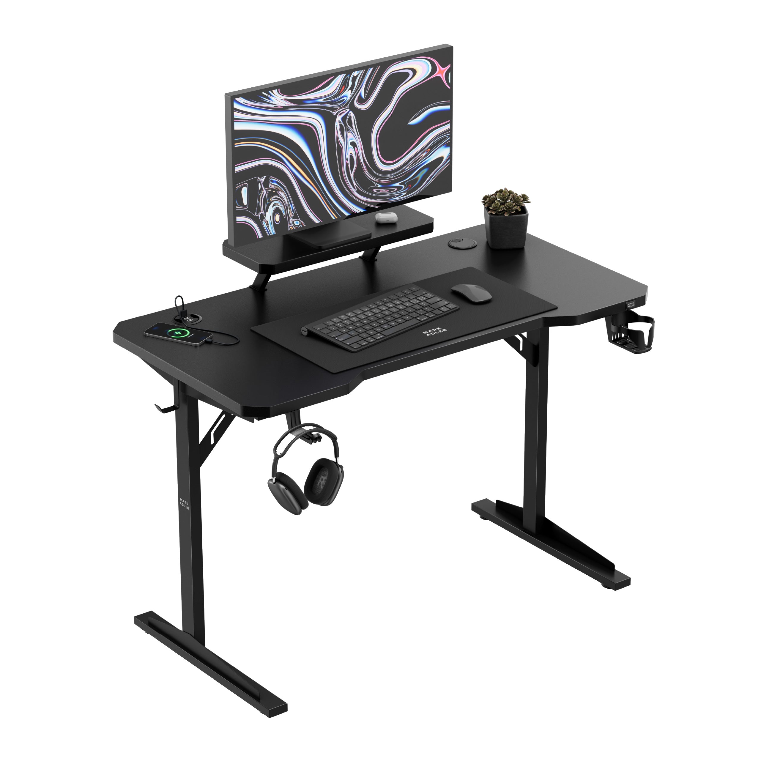 Computerbureau met plank Mark Adler Leader 5.1 Black  115 cm