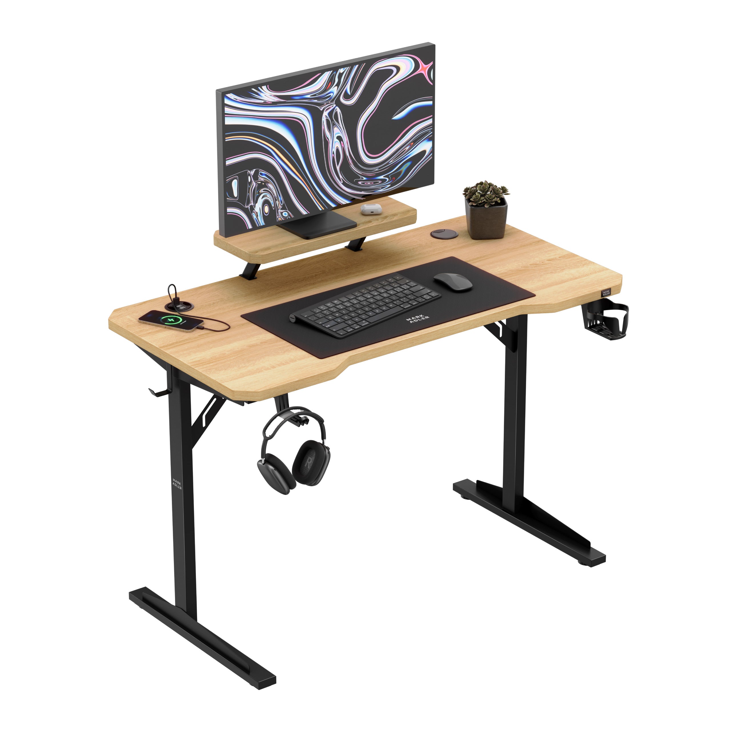 Computerbureau met plank Mark Adler Leader 5.1 Oak  115 cm