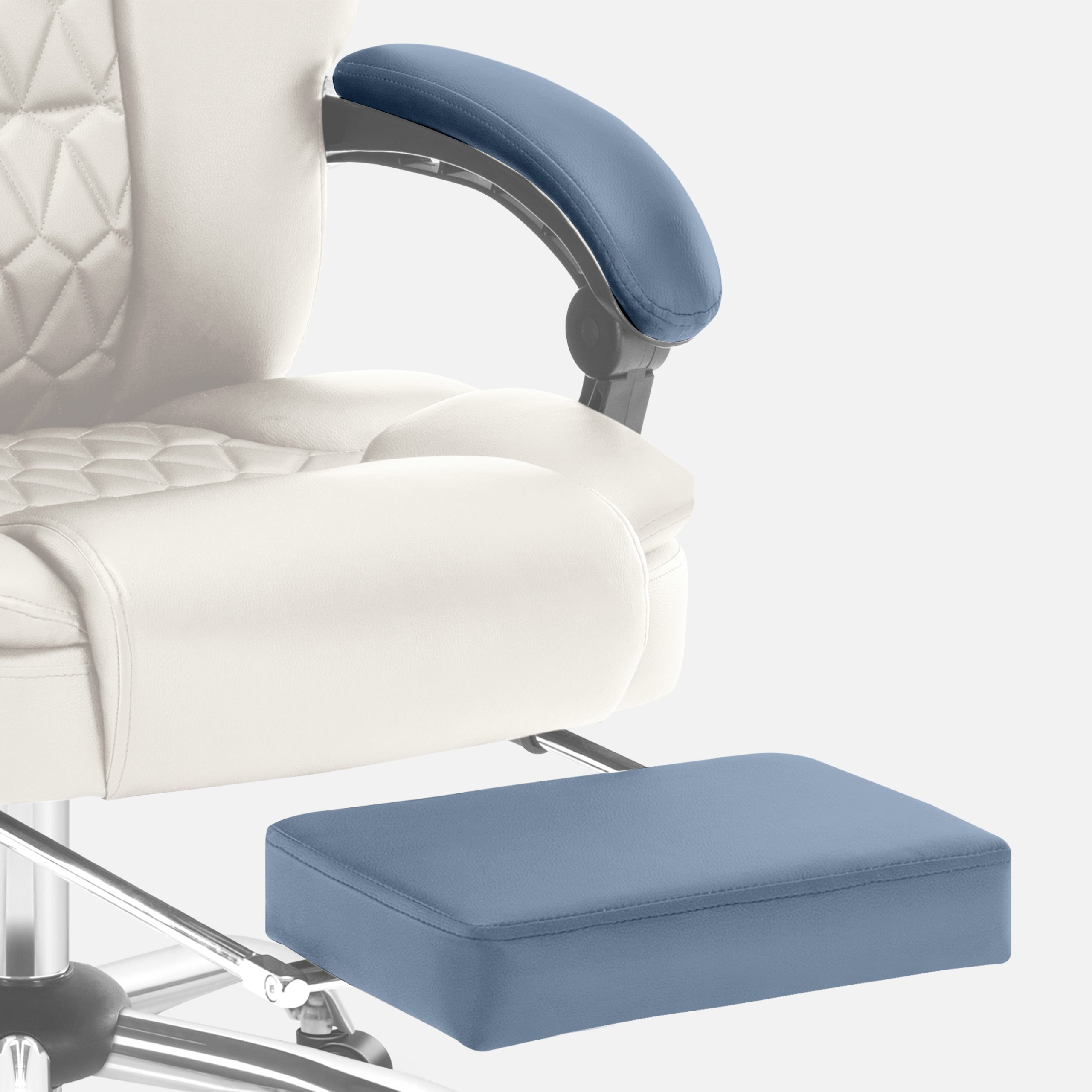 Mark Adler Boss 6.0 Beige bureaustoel met massagefunctie en voetensteun