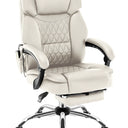 Mark Adler Boss 6.0 Beige bureaustoel met massagefunctie en voetensteun