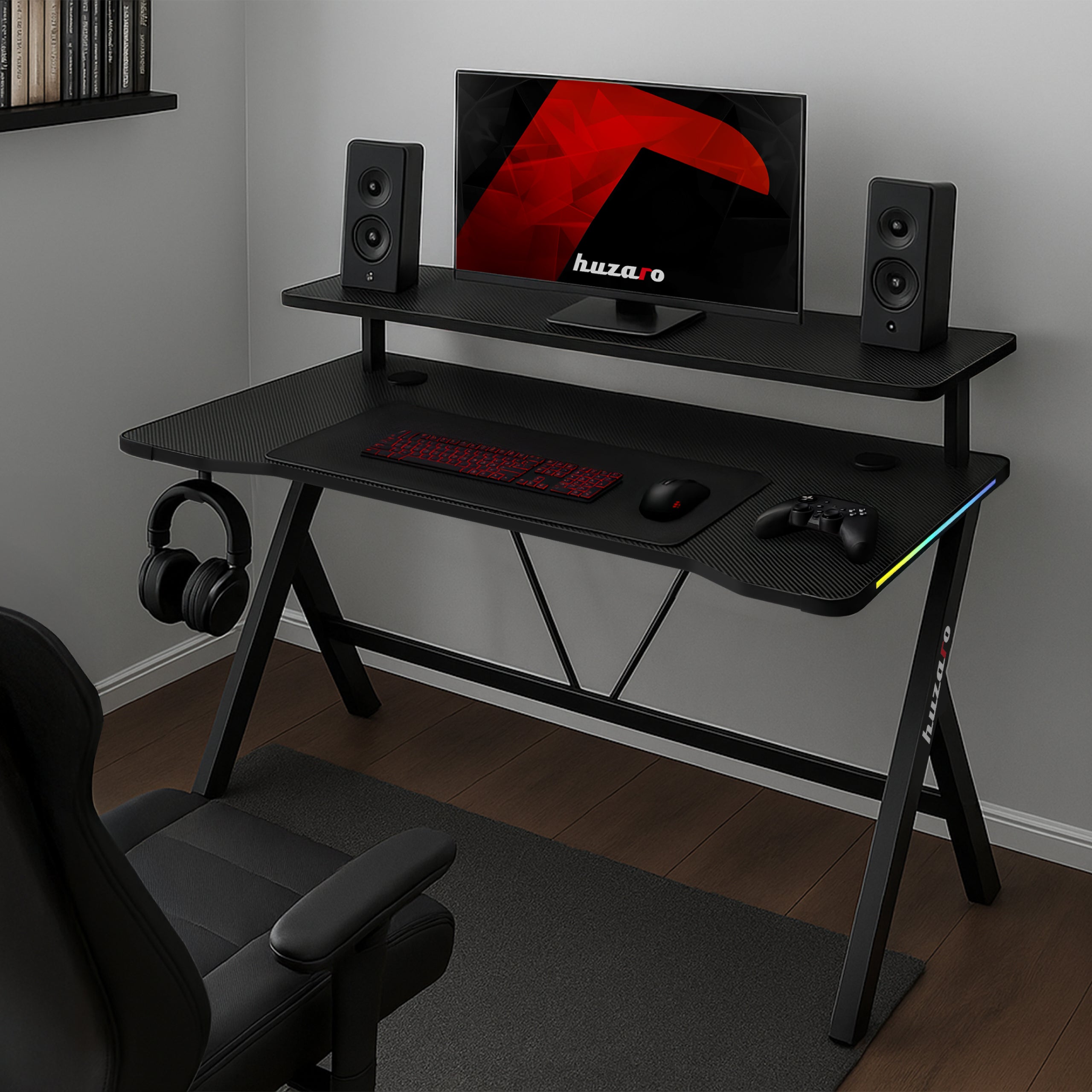 Huzaro Hero 1.9 RGB LED-gamingbureau  120 cm
