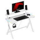 Huzaro Hero 1.9 RGB White 120 cm gamingbureau met LED-verlichting