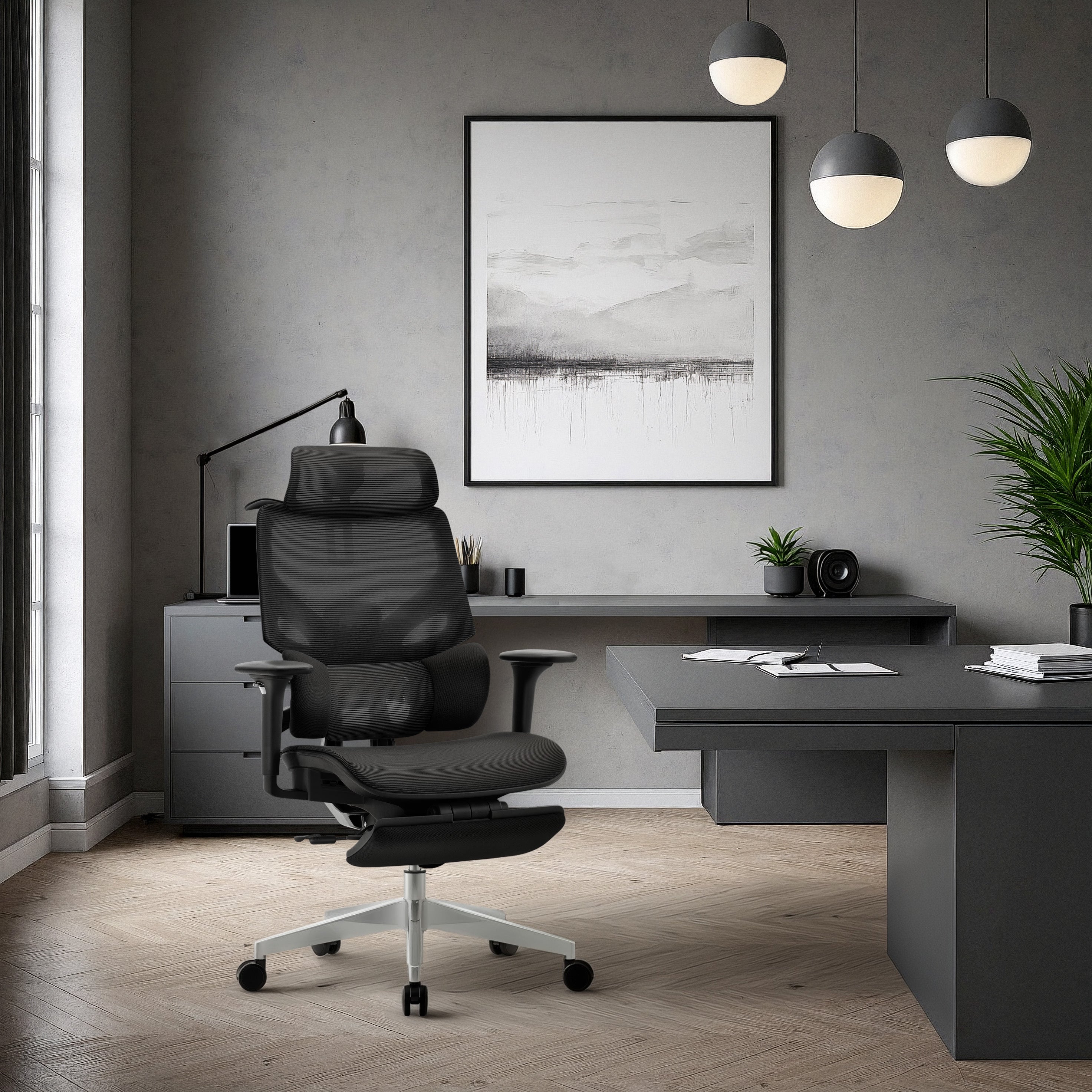 Ergonomische bureaustoel Mark Adler Expert 8.7 Black Mesh