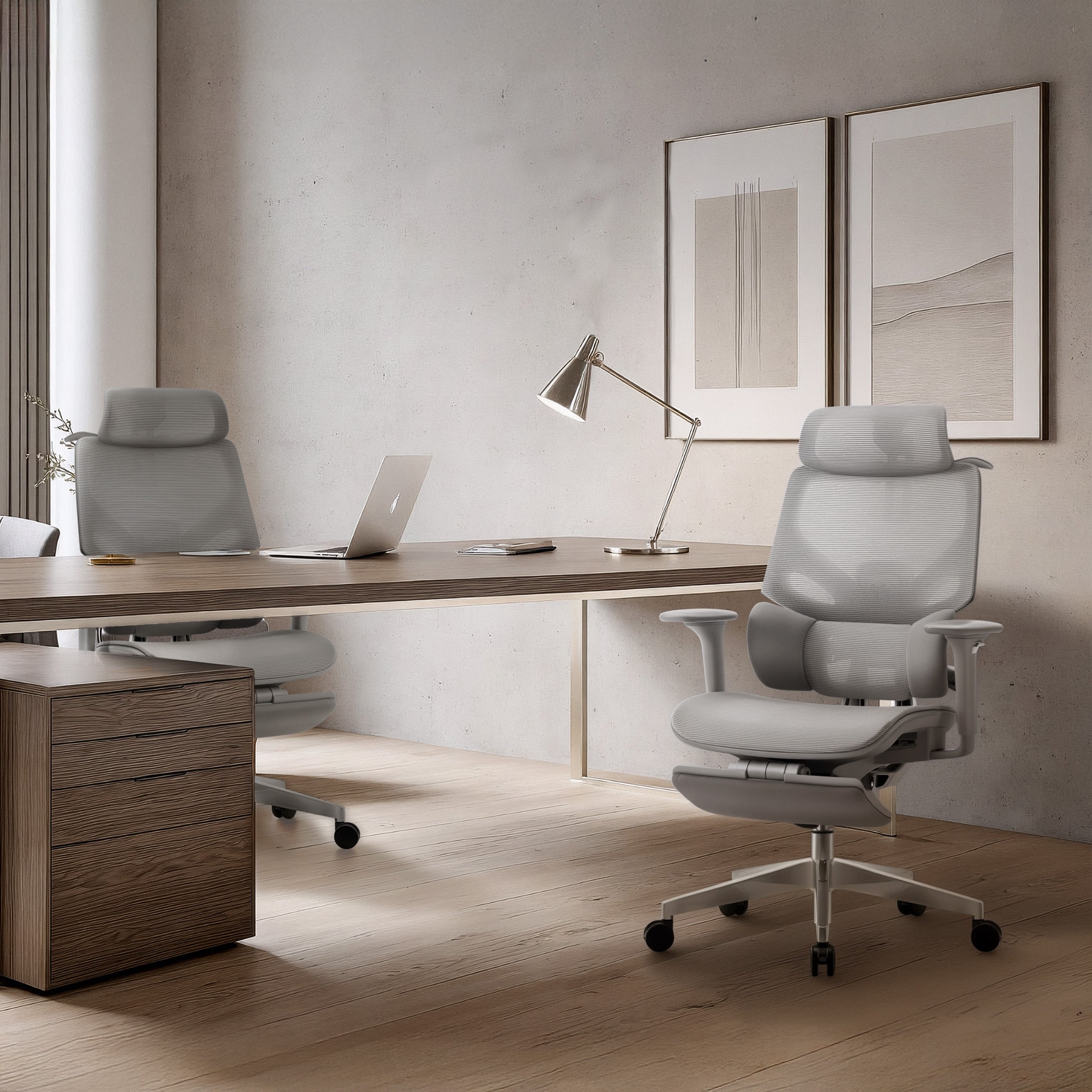 Ergonomische bureaustoel Mark Adler Expert 8.7 Grey Mesh