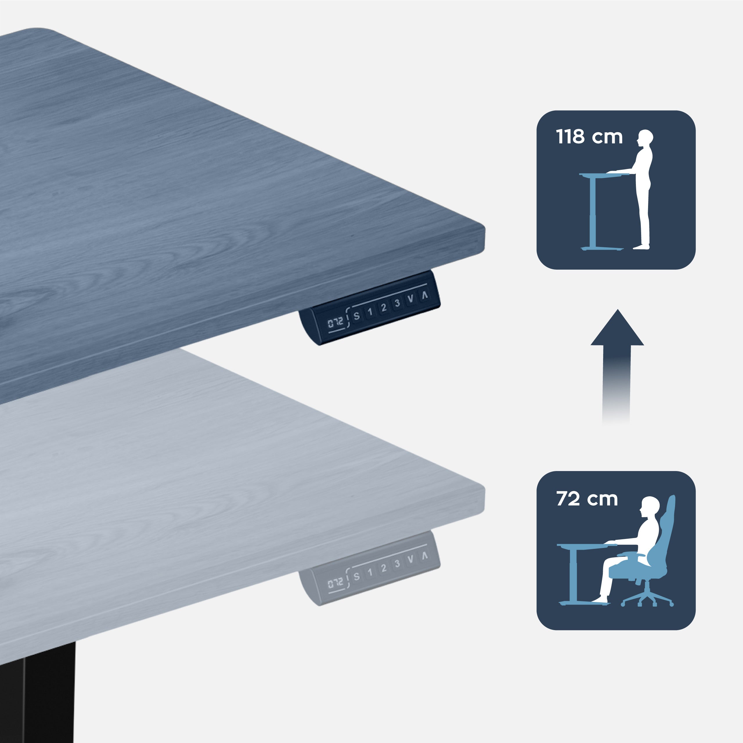 Mark Adler Leader 7.0 elektrisch verstelbaar bureau, 120 cm