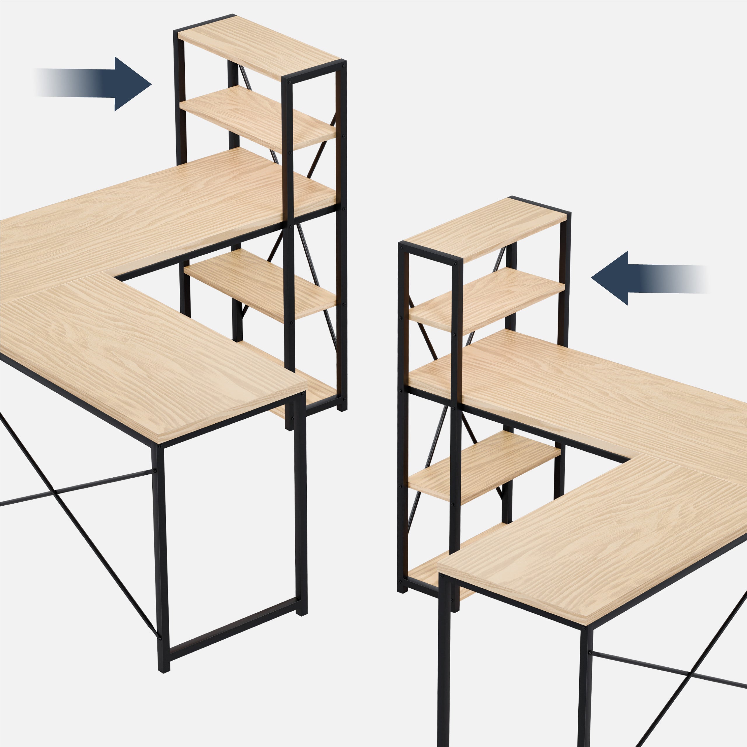 Hoekbureau met planken Mark Adler Leader 5.9 Craft 145 cm