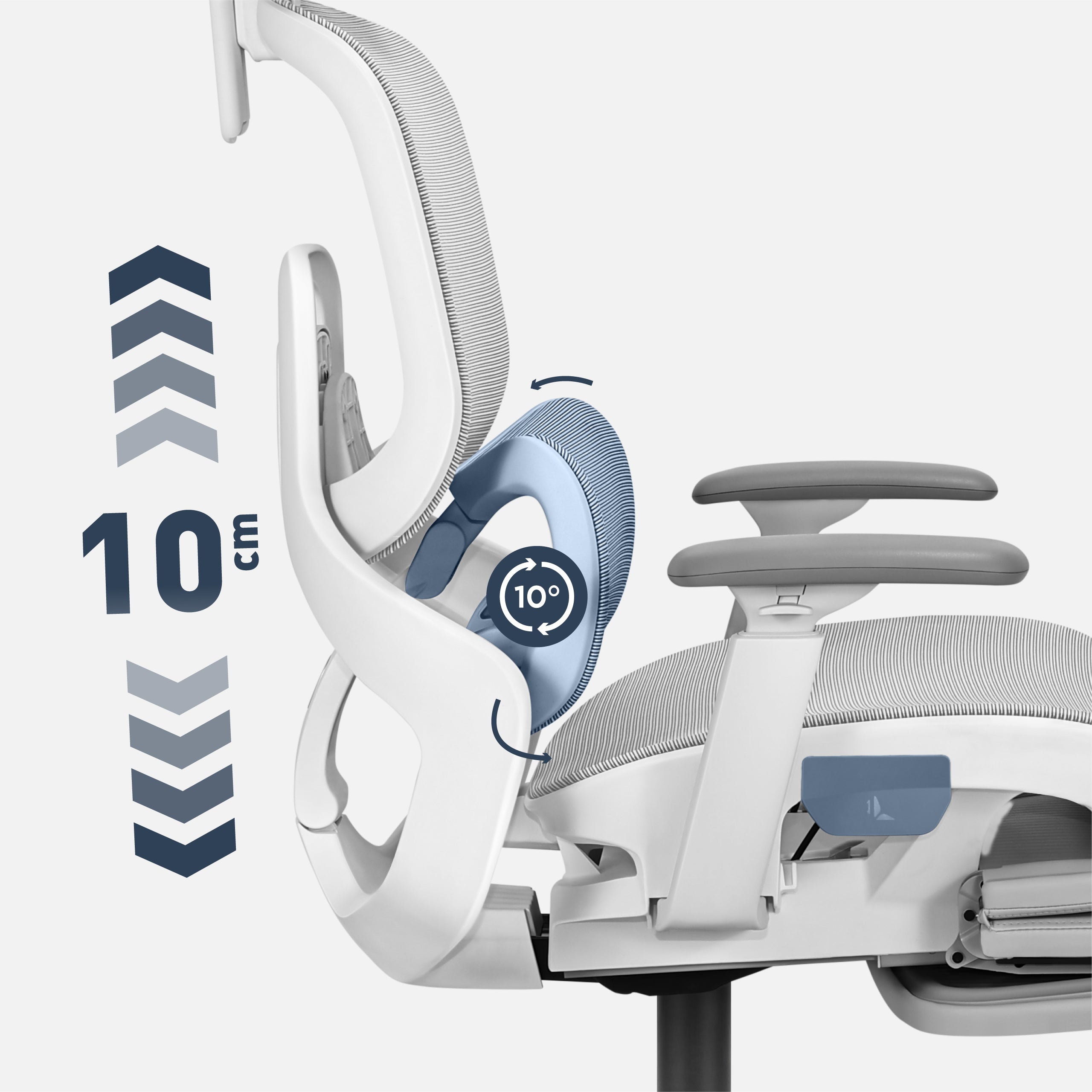 Ergonomische stoel Mark Adler Expert 9.3 Grey