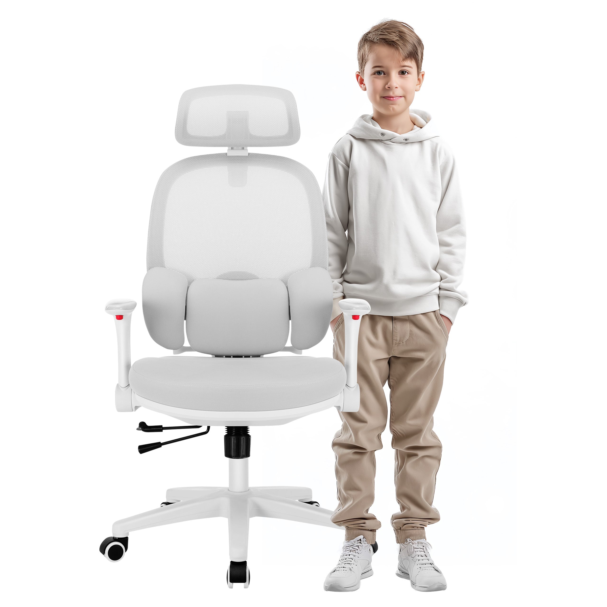 Ergonomische kinderfauteuil Mark Adler Junior 6.3 Grey