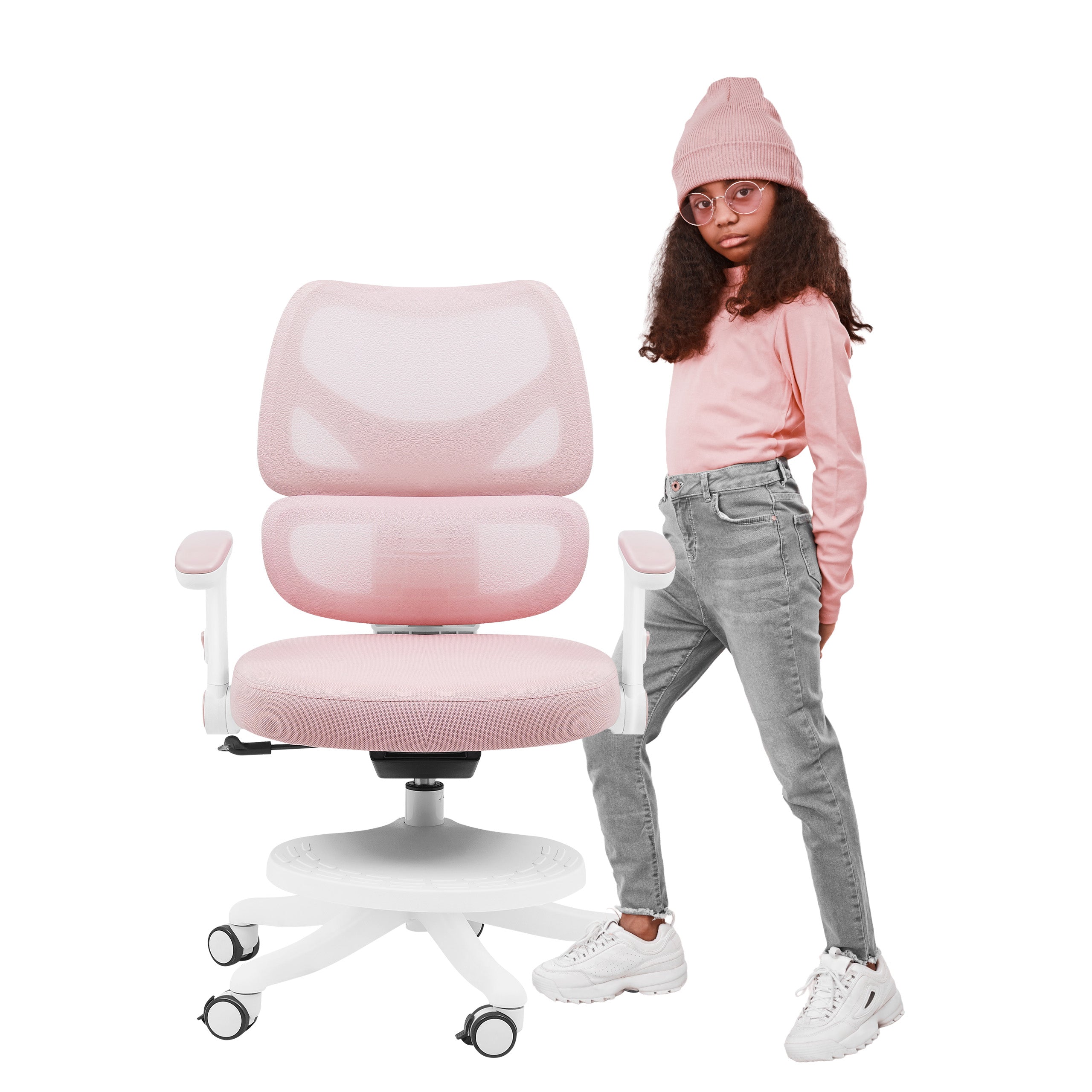 Mark Adler Junior 5.3 Pink draaistoel voor kinderen