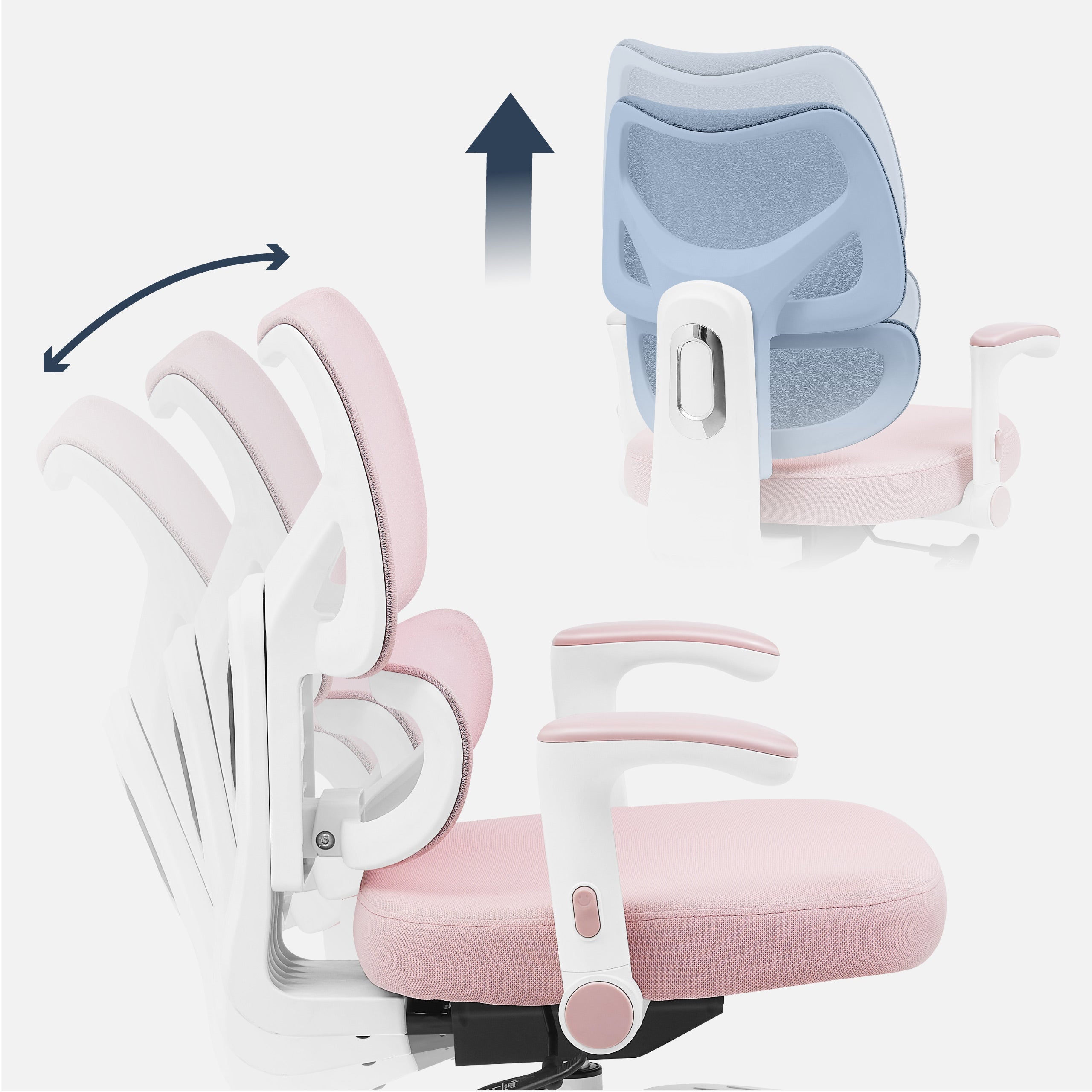 Mark Adler Junior 5.3 Pink draaistoel voor kinderen