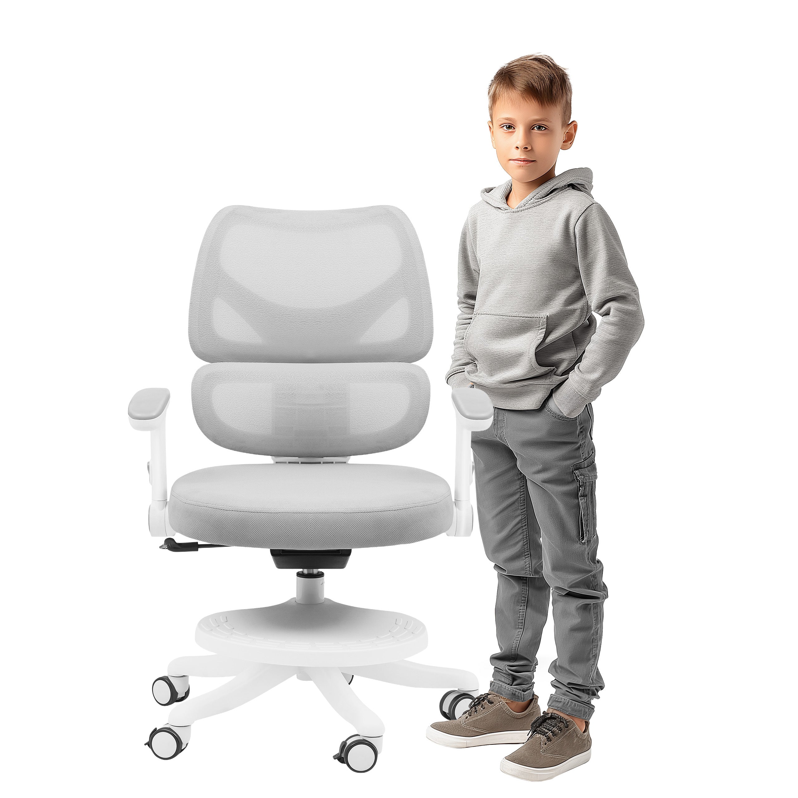 Mark Adler Junior 5.3 Grey draaistoel voor kinderen