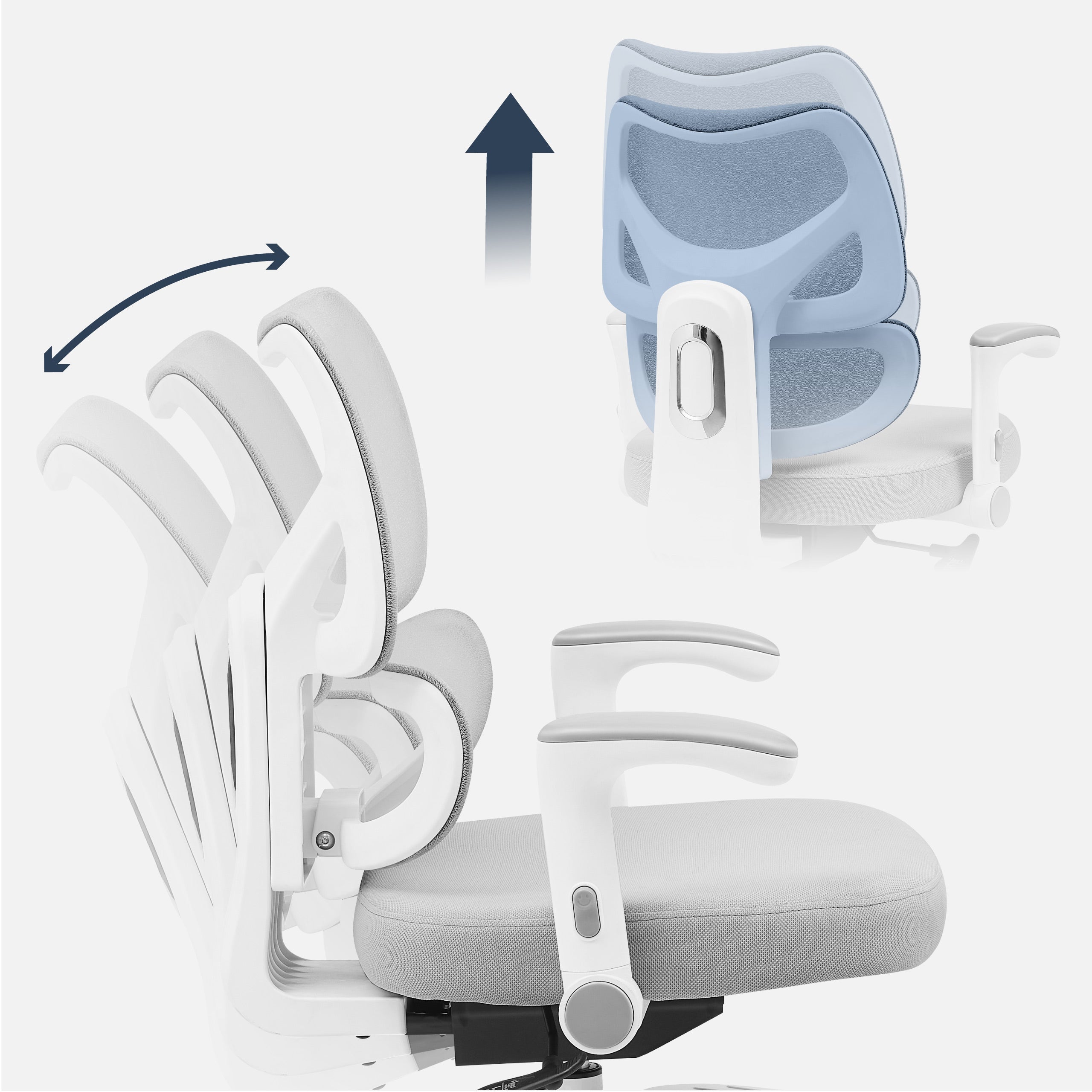 Mark Adler Junior 5.3 Grey draaistoel voor kinderen