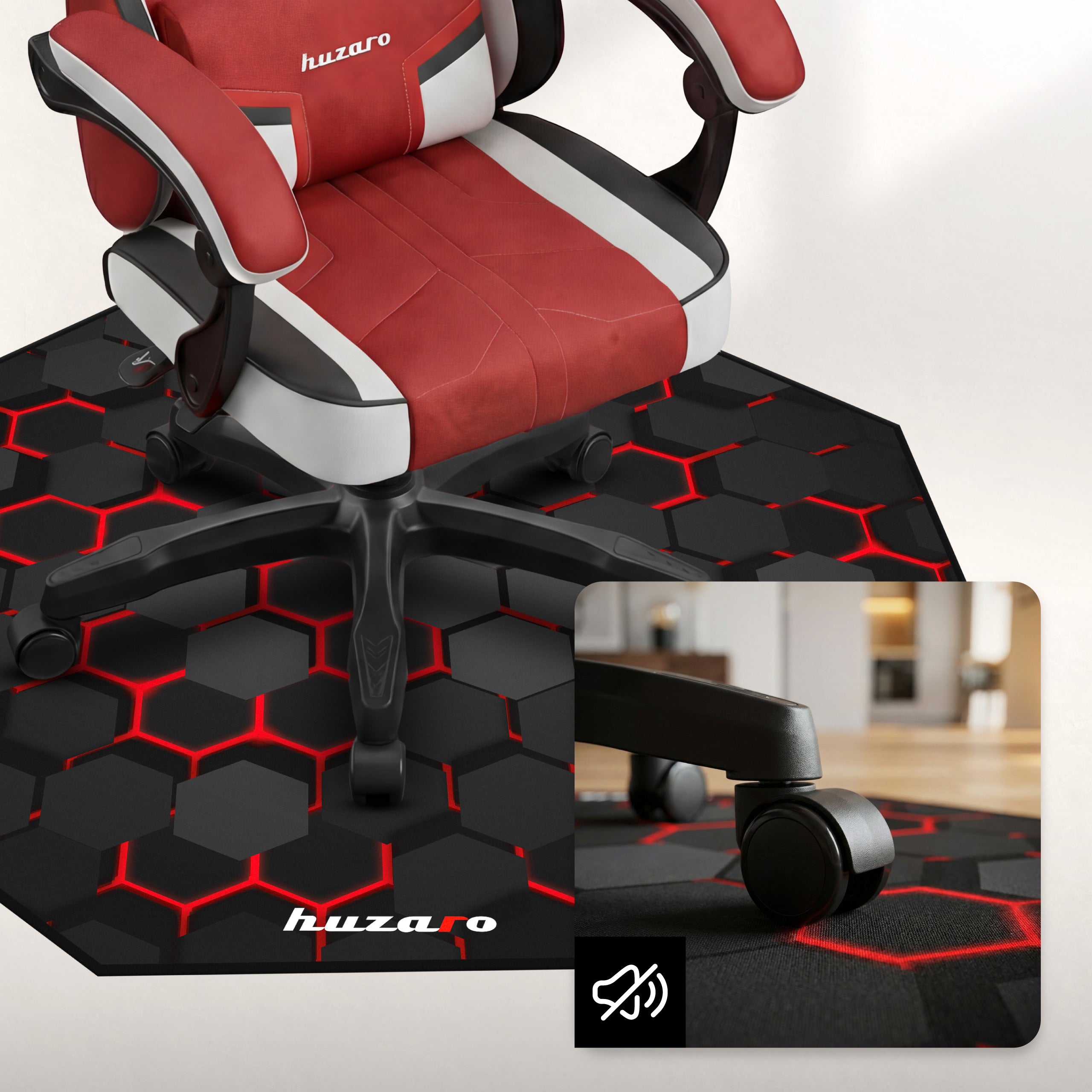 Gamingmat voor de Huzaro-stoel: FloorMat 2.0
