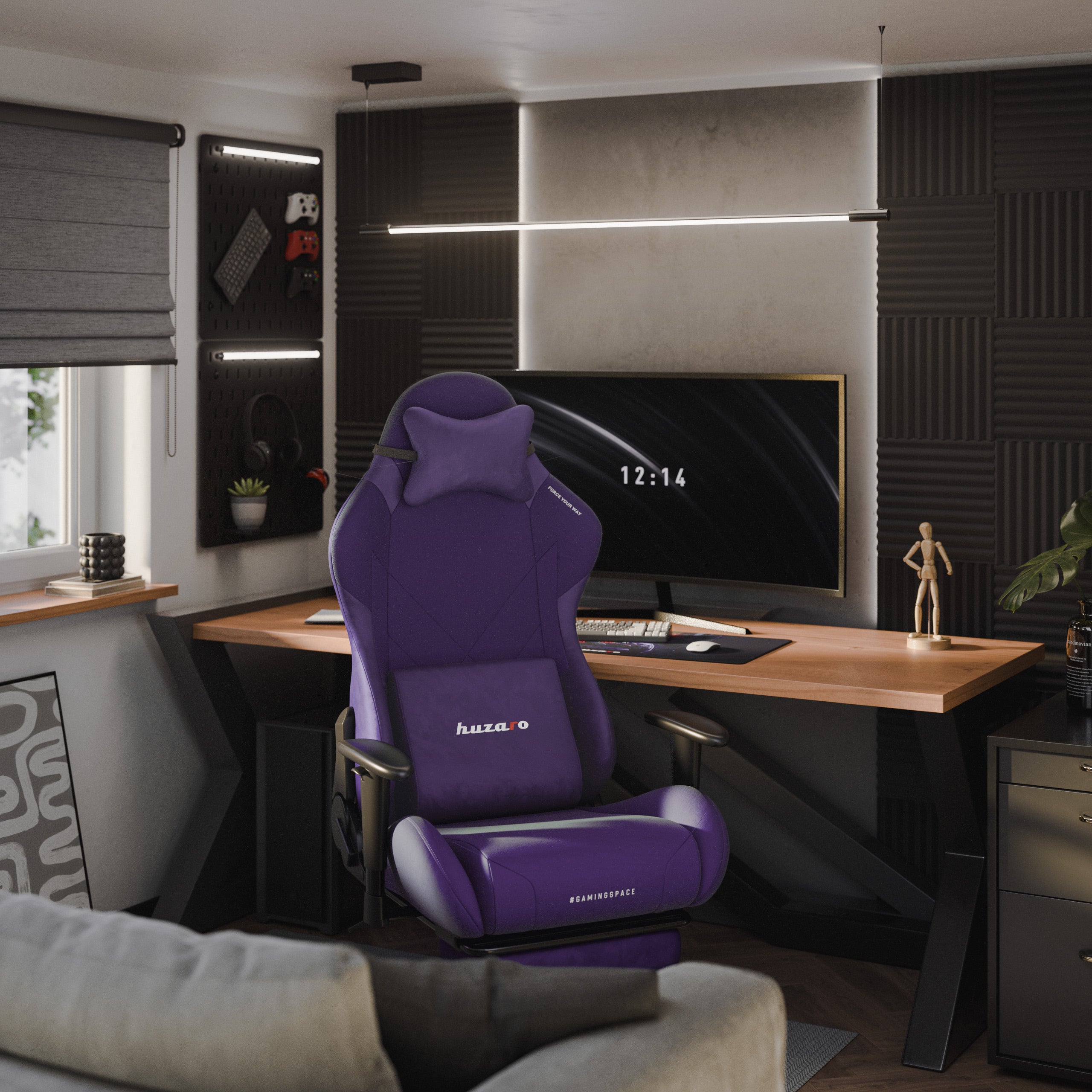 Huzaro Force 5.7 Purple gamingstoel