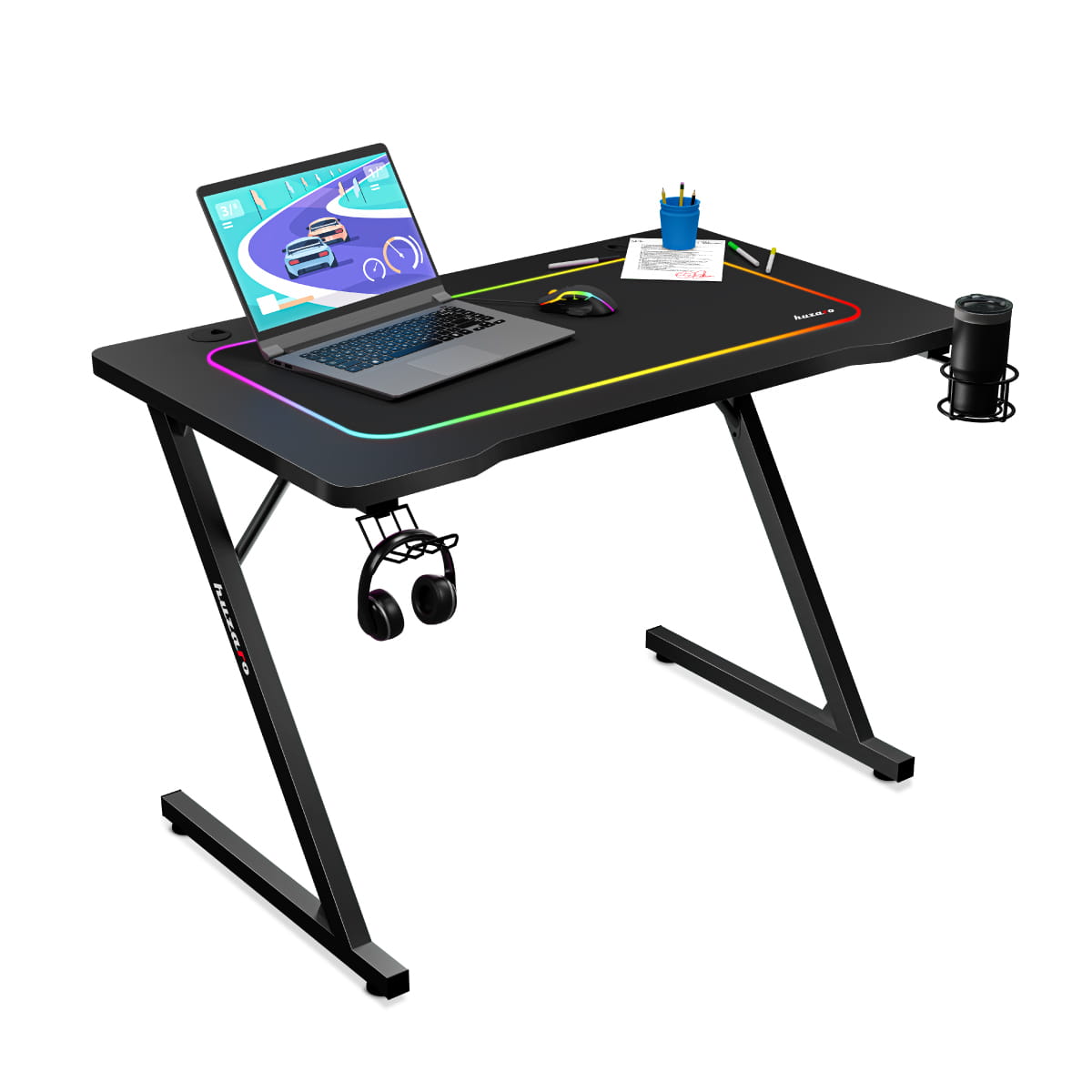 Huzaro Hero 1.8 Black gamingbureau, 100 cm