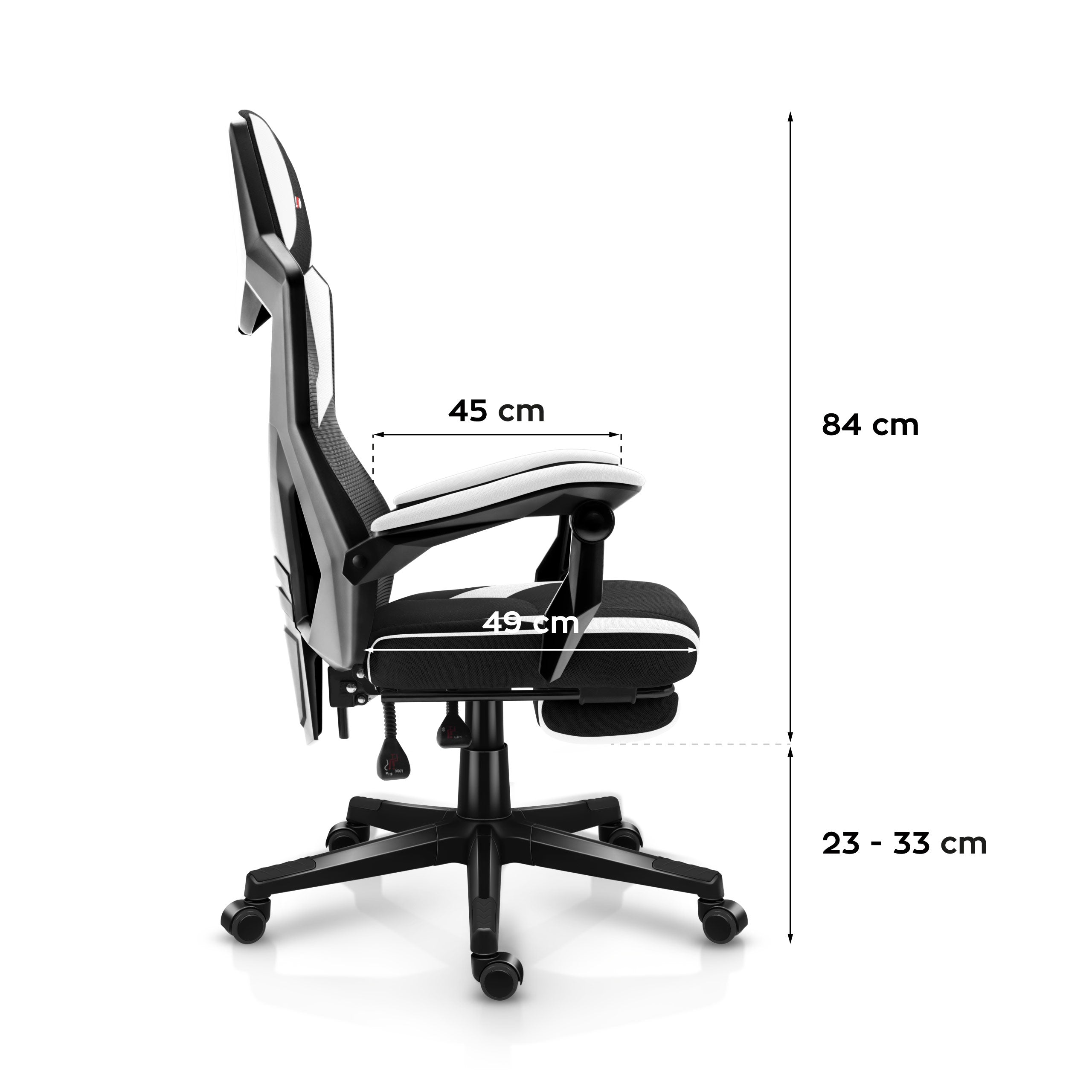 Huzaro Combat 3.1 White gamingstoel