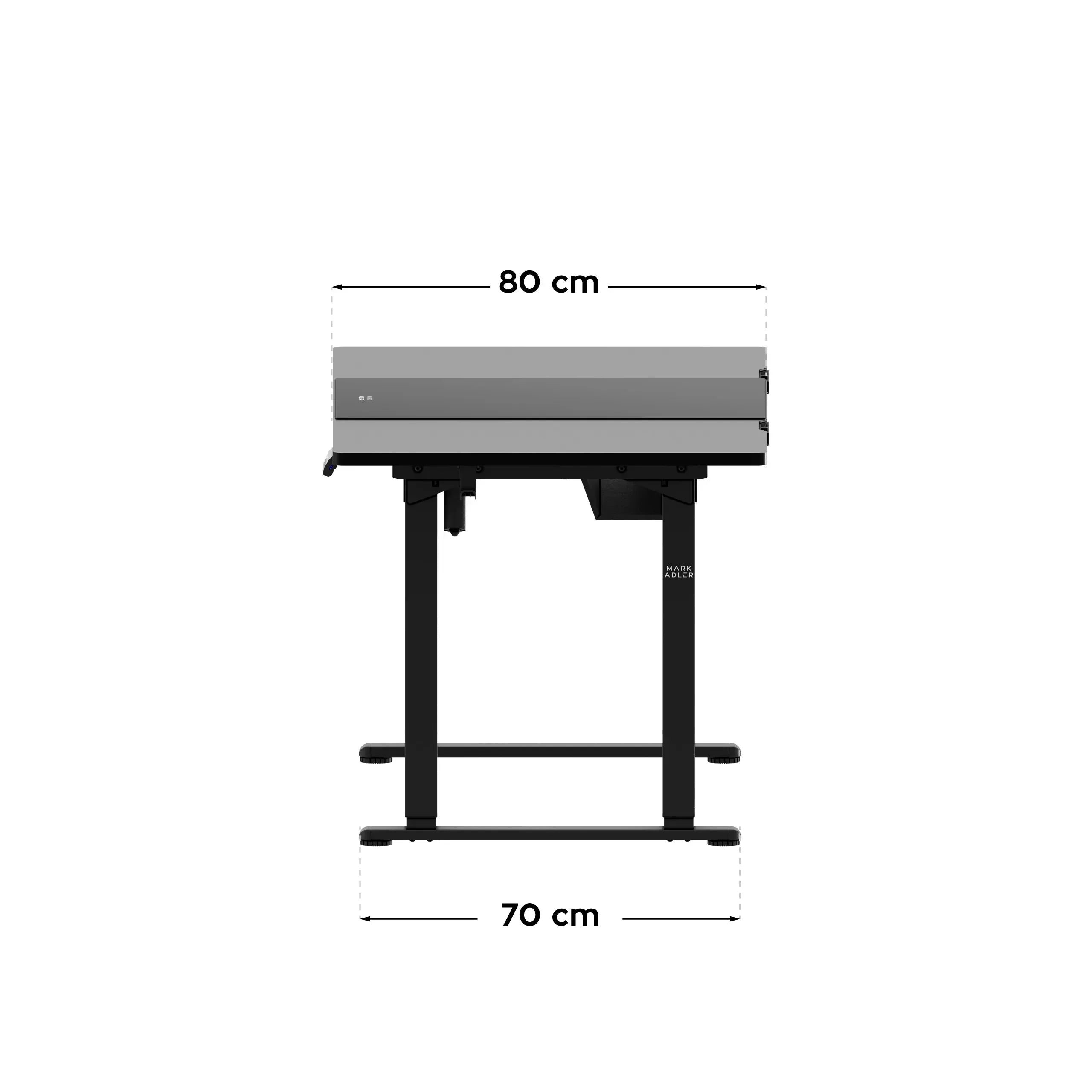 Mark Adler Leader 9.3 Black elektrisch verstelbaar bureau, 160 cm
