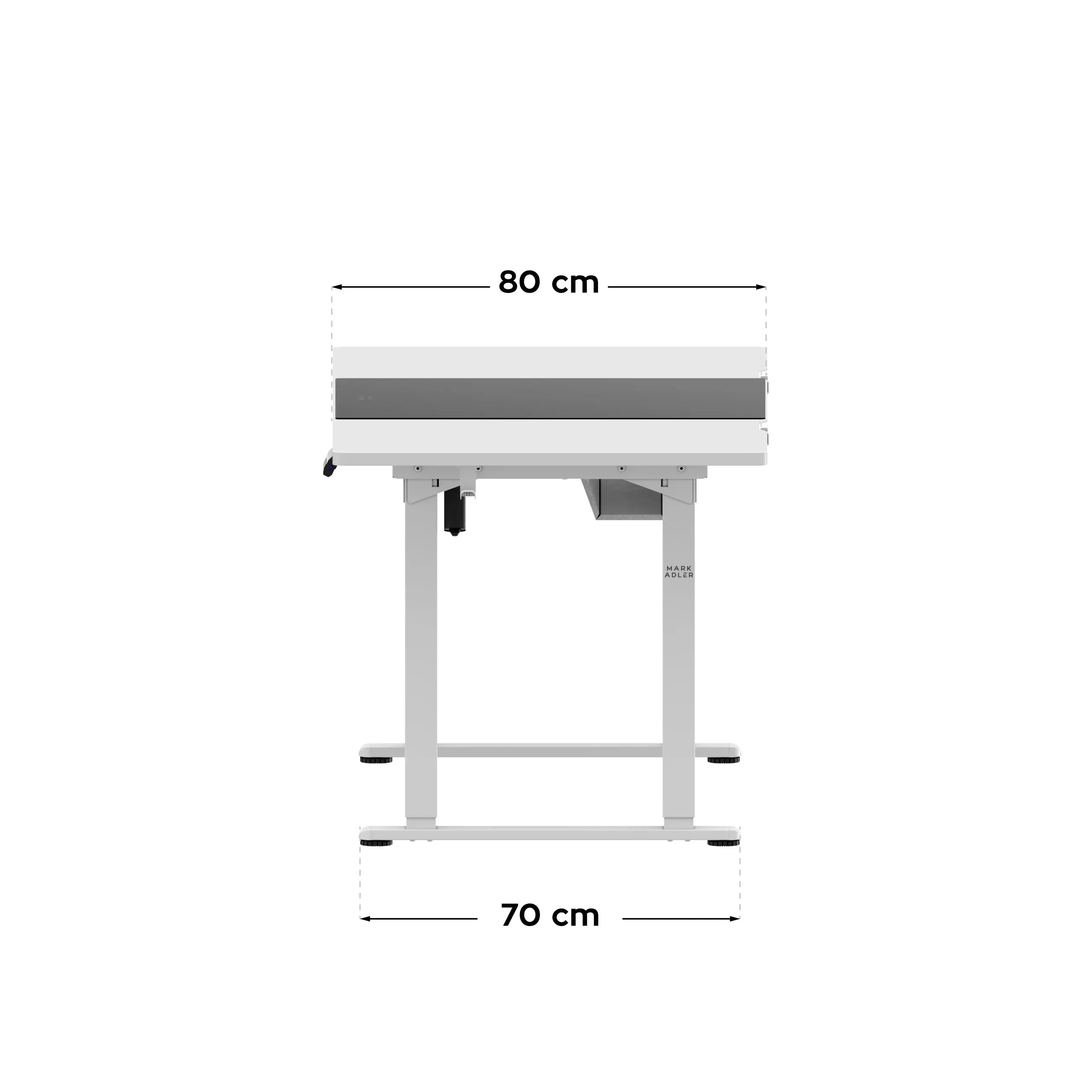 Mark Adler Leader 9.3 White elektrisch verstelbaar bureau, 160 cm