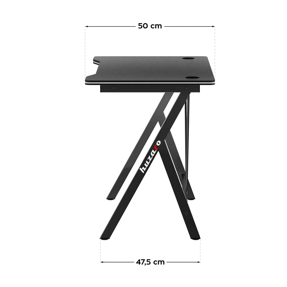 Huzaro Hero 1.4 Black gamingbureau, 100 cm