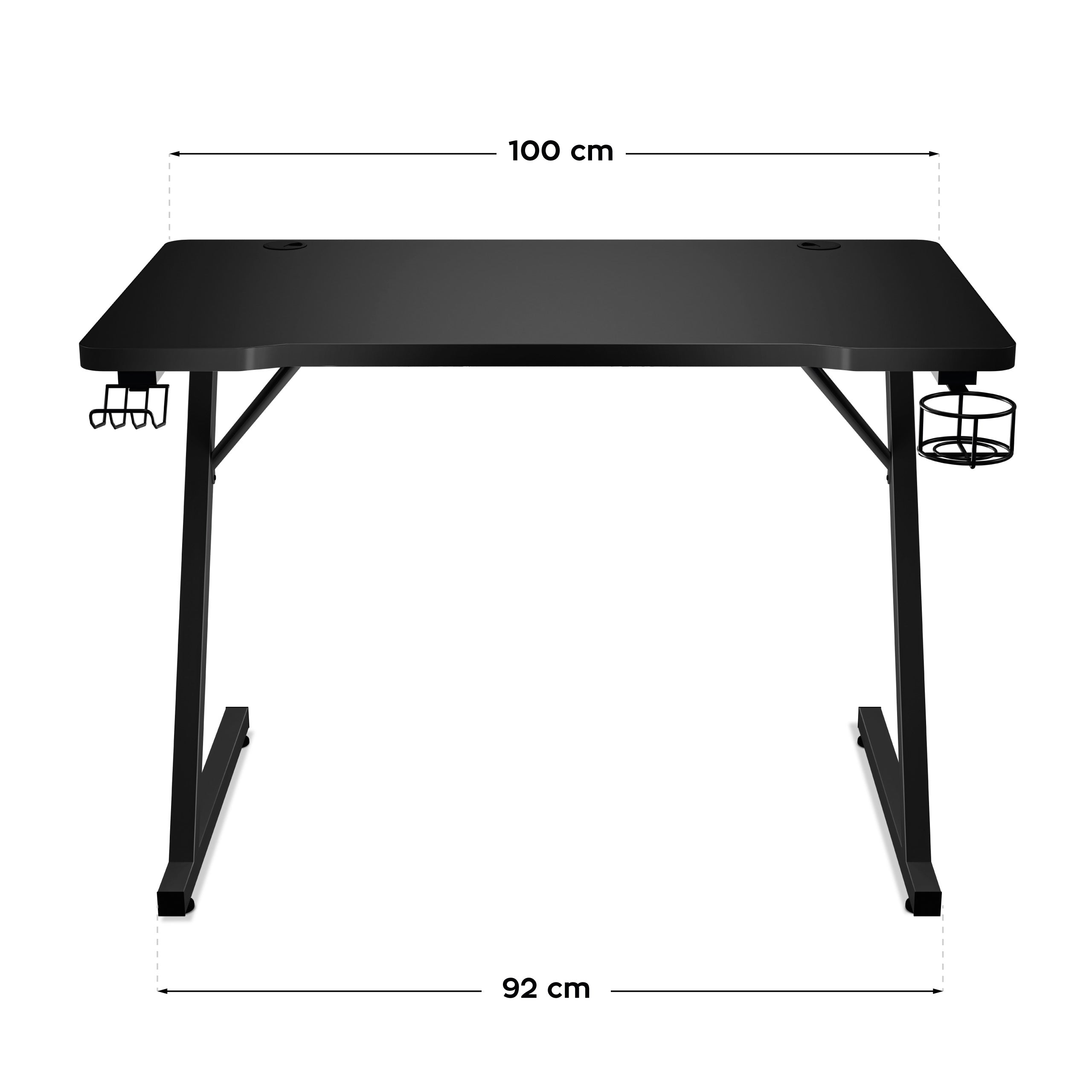Huzaro Hero 1.8 Black gamingbureau, 100 cm