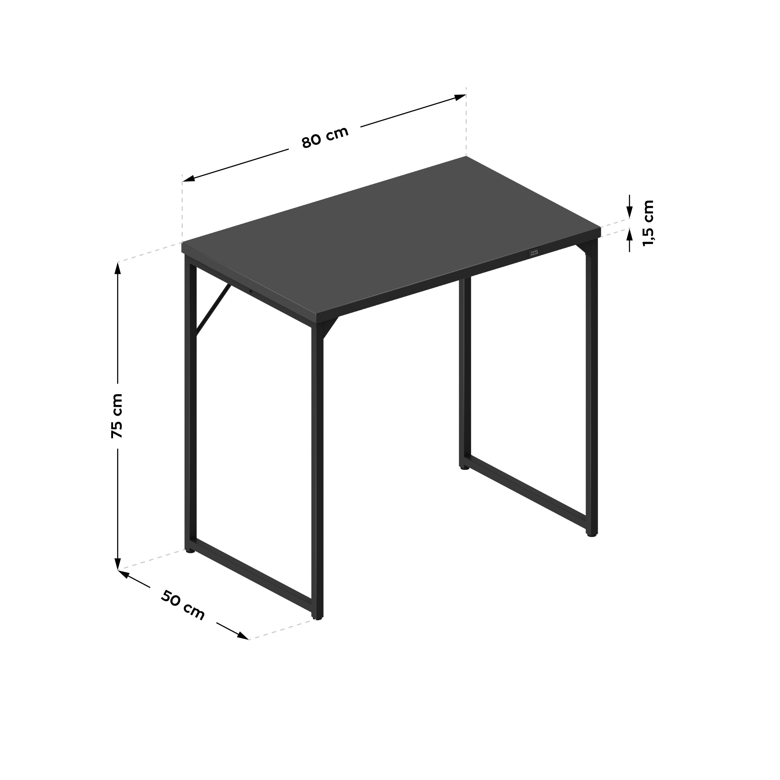 Klein bureau Mark Adler Leader 1.3 Black 80 cm