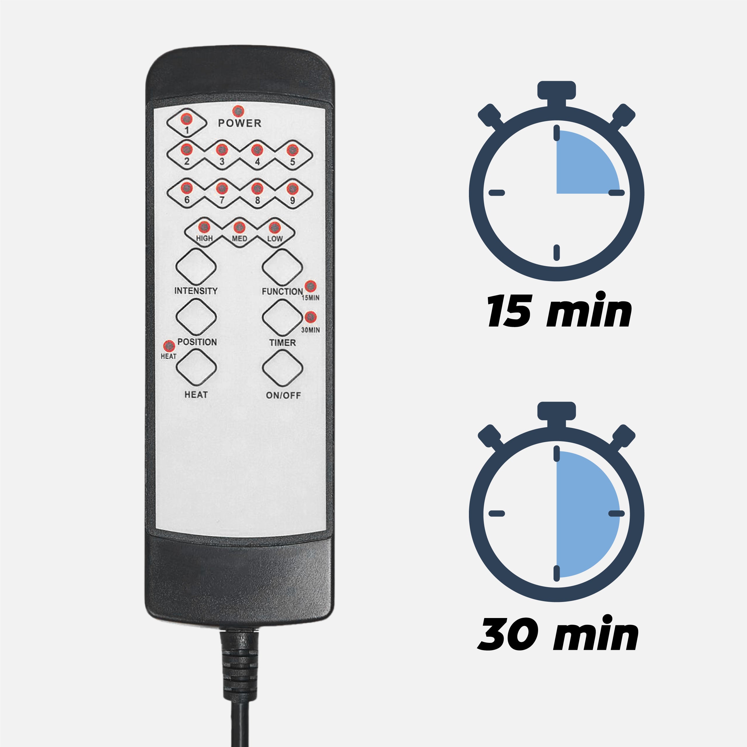 9 vibratiestanden
