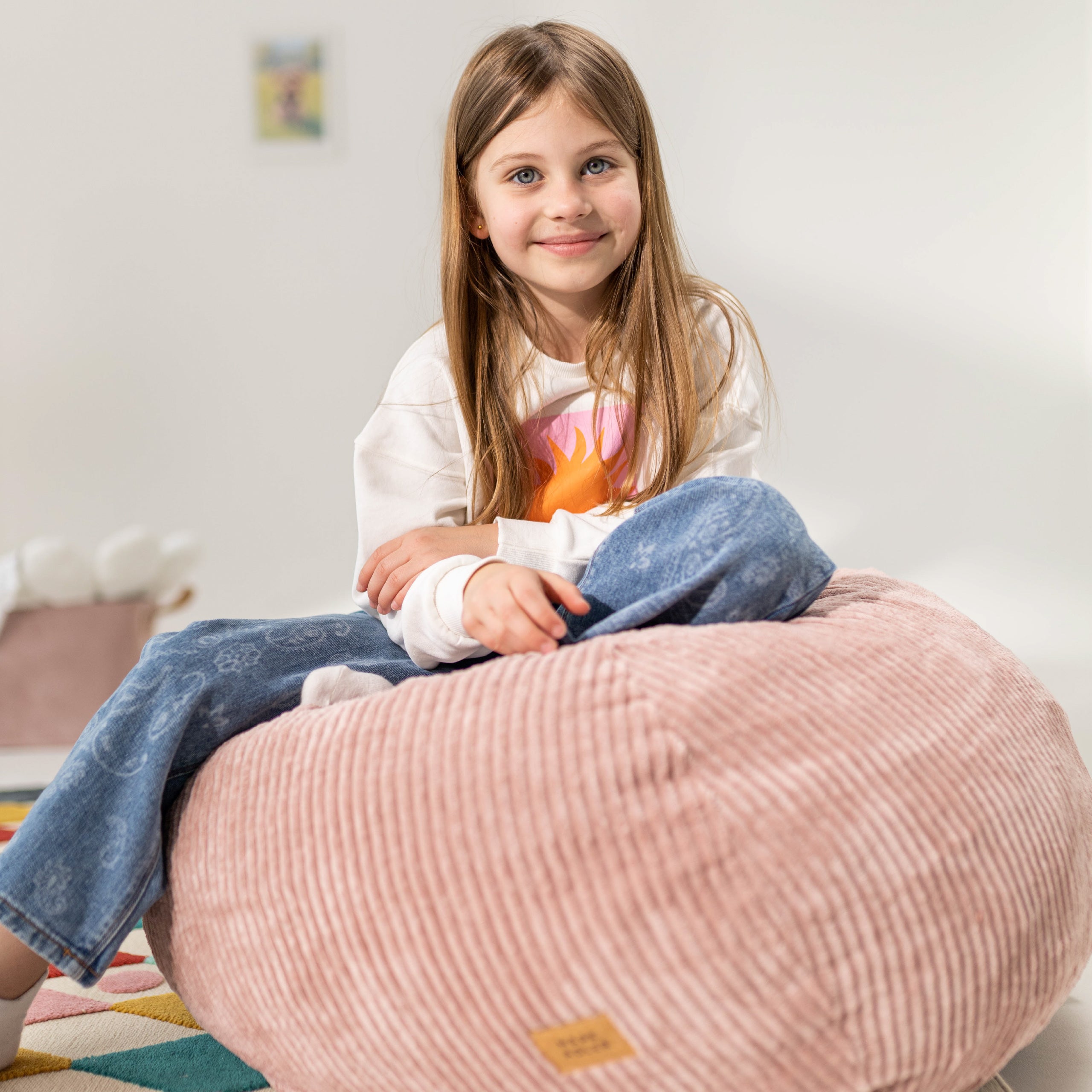 Roze corduroy zitzak Mark Adler Comfy 1.0 Pink