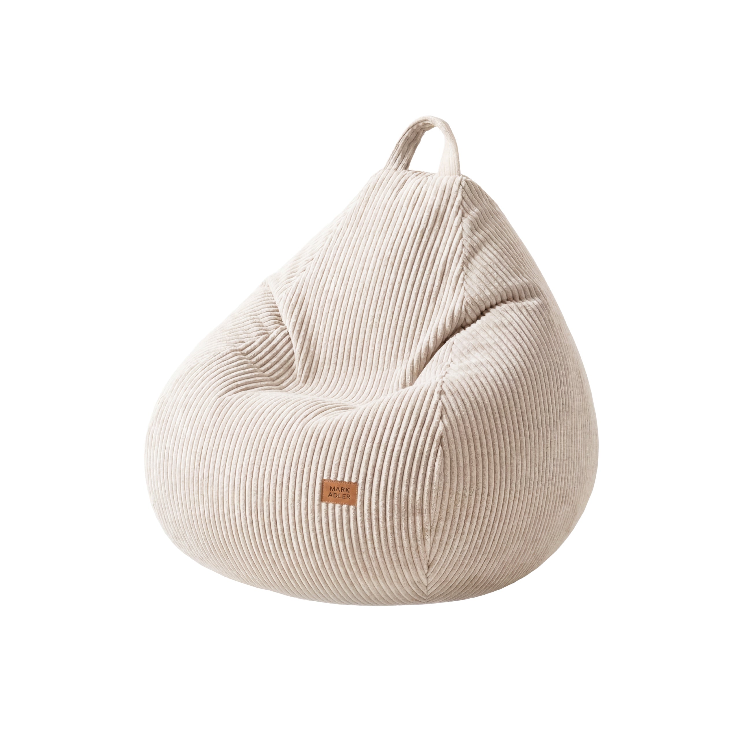 Beige corduroy zitzak Mark Adler Comfy 1.0 Beige