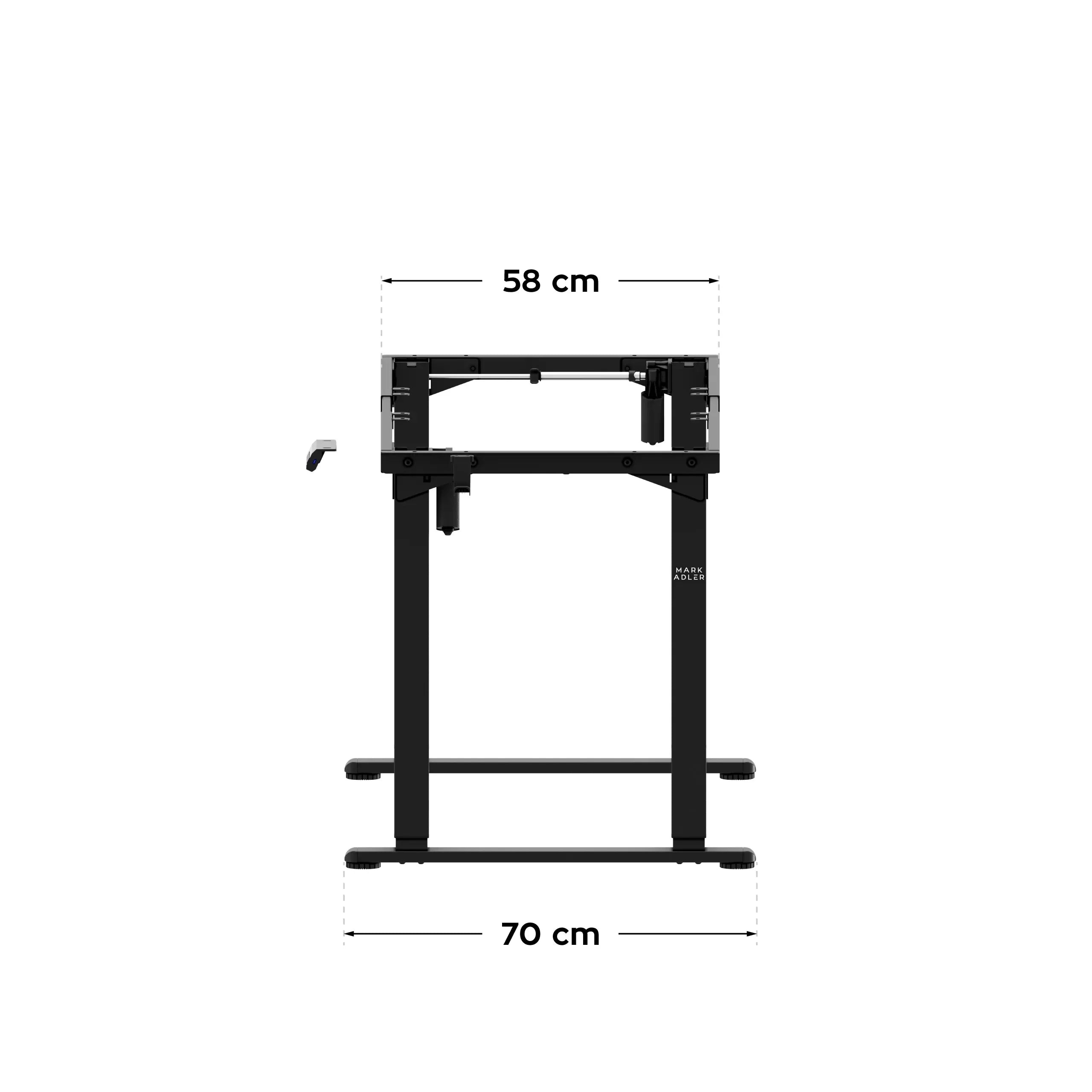 Mark Adler Xeno 5.0 Black elektrisch bureau met twee motoren