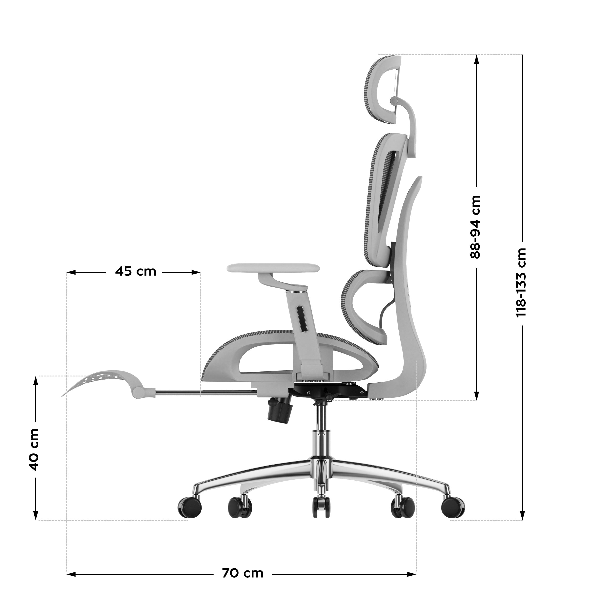 Ergonomische stoel Mark Adler Expert 7.9 Grey