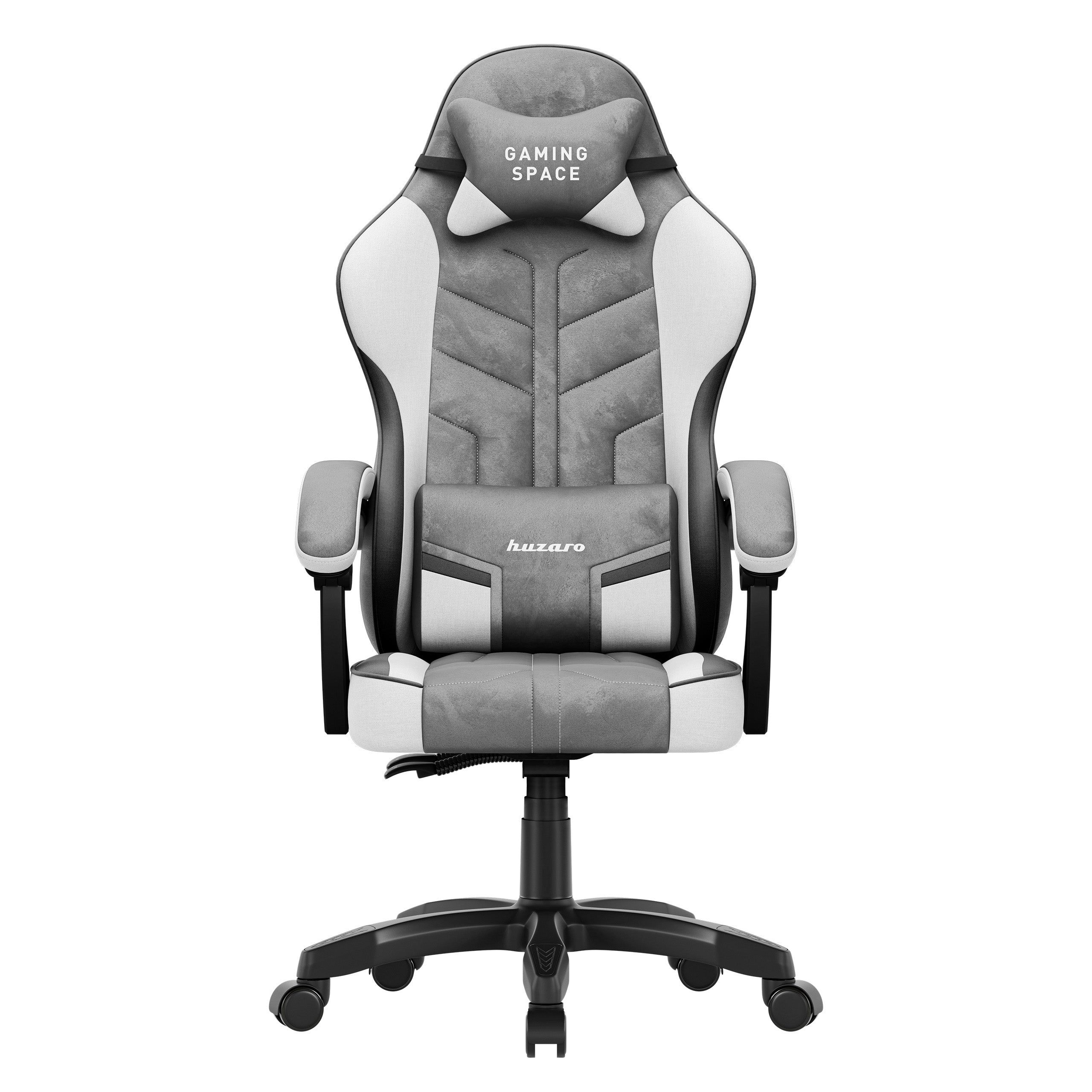 Huzaro Force 2.7 Grey gamingstoel van velours