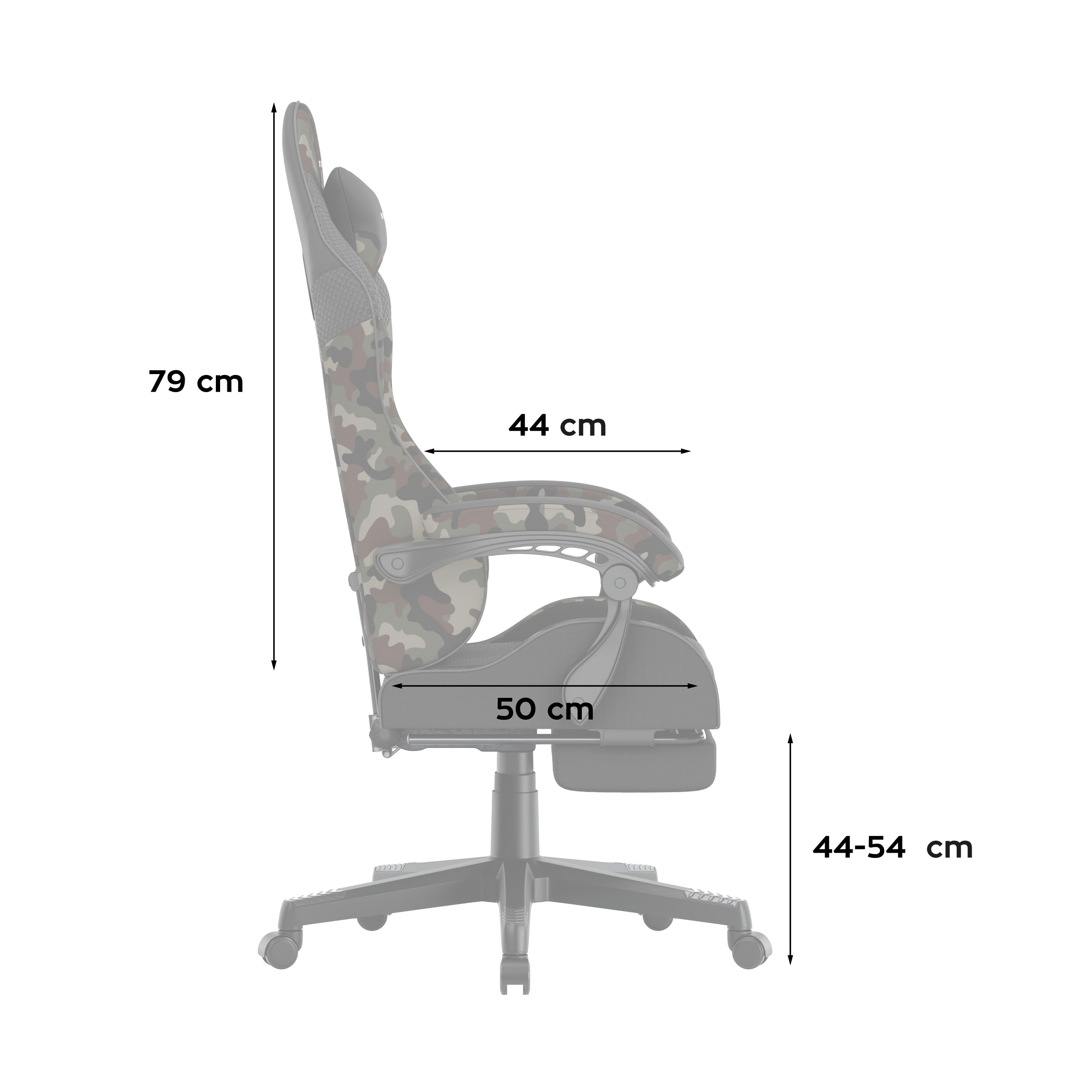 Huzaro Force 4.7 Camo Mesh-gamingstoel