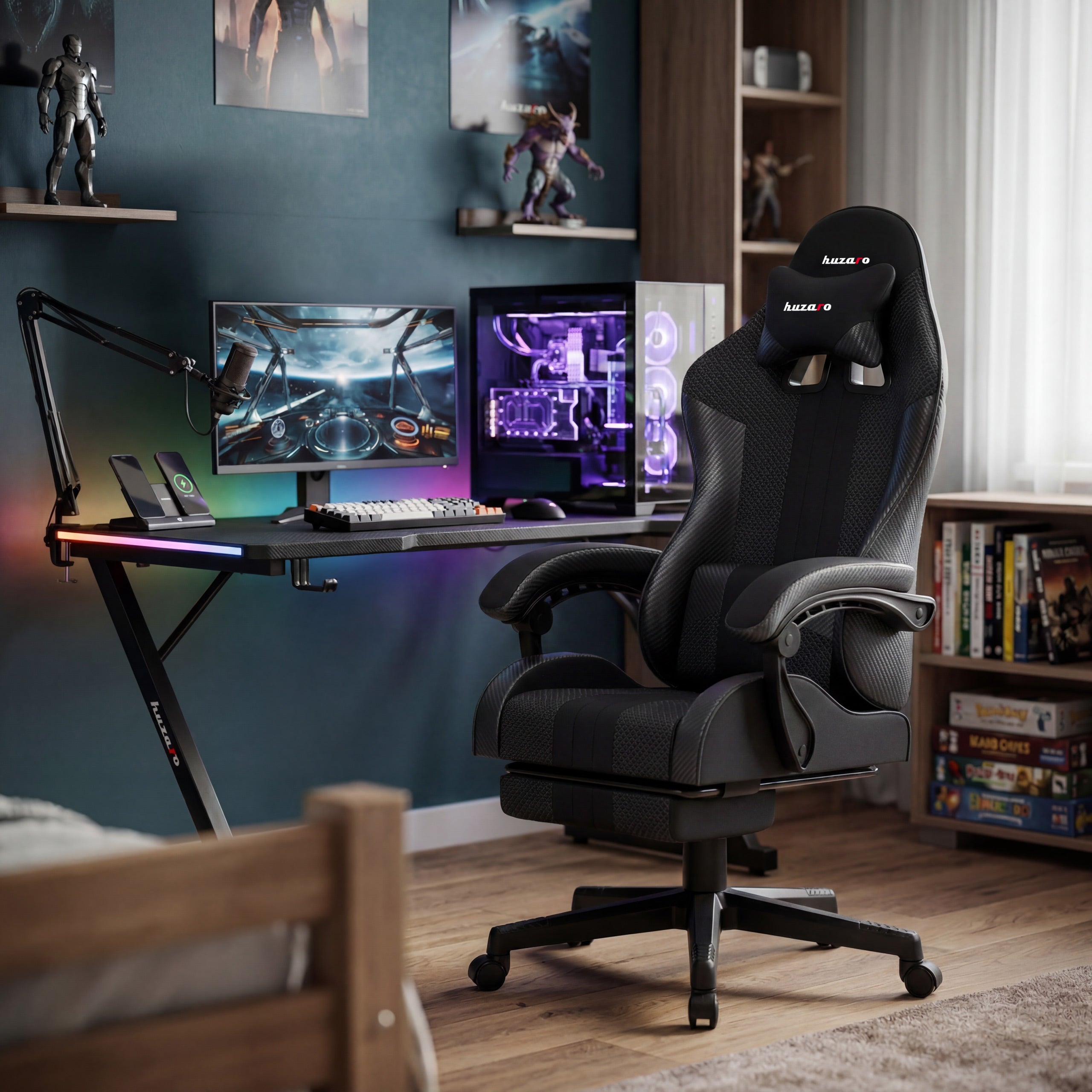 HUZARO Force 4.7 Carbon Mesh-gamingstoel