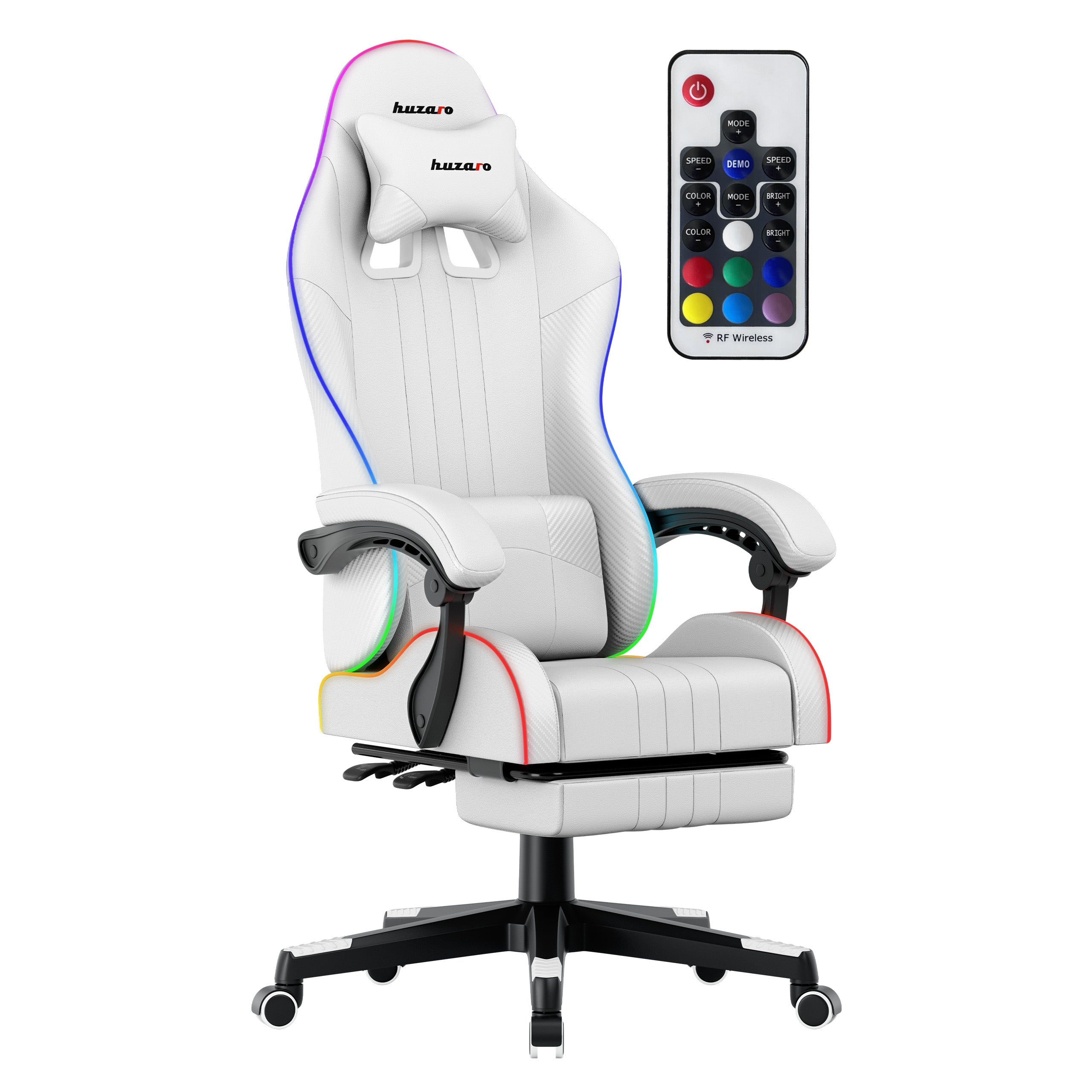 HUZARO Force 4.7 White RGB-gamingstoel