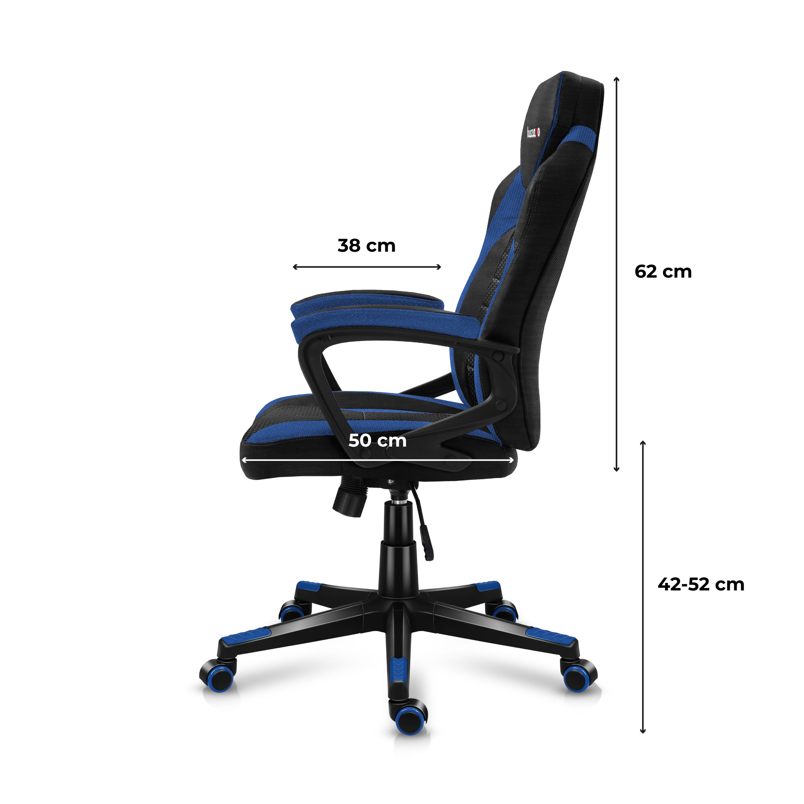 HUZARO FORCE 2.5 Blue Mesh gamingstoel
