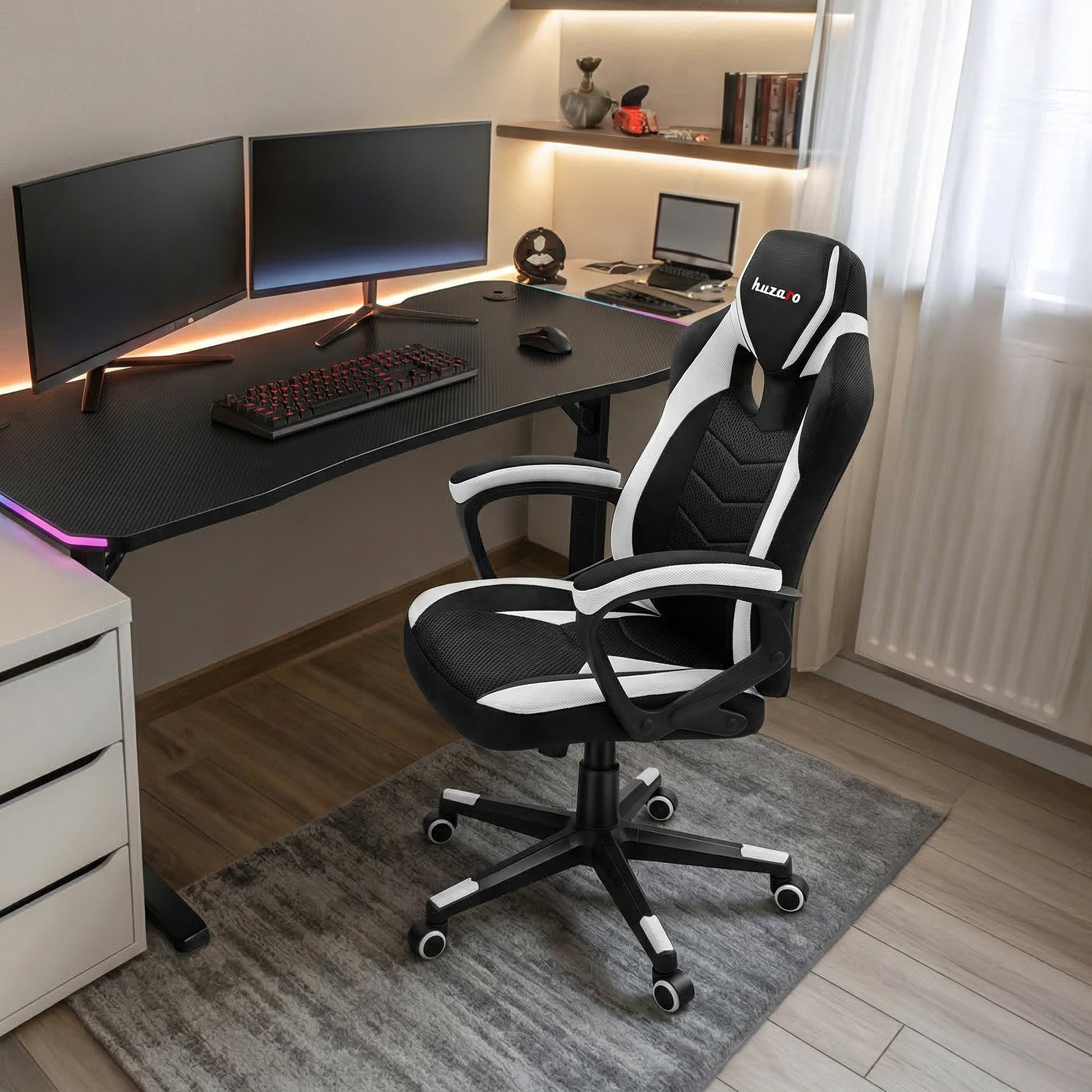 Huzaro Force 2.5 White Mesh gamingstoel