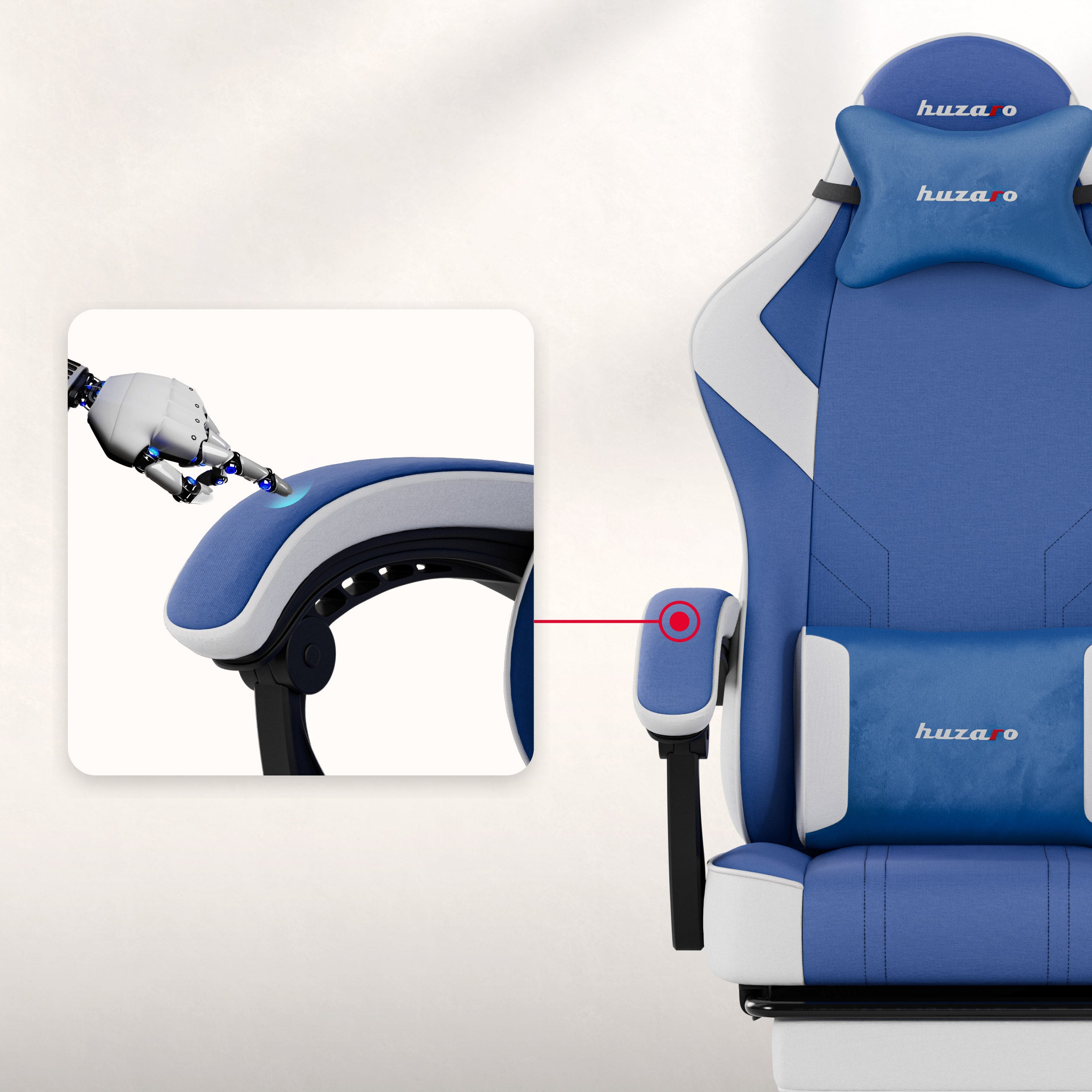 Huzaro Force 3.7 Blue gamingstoel