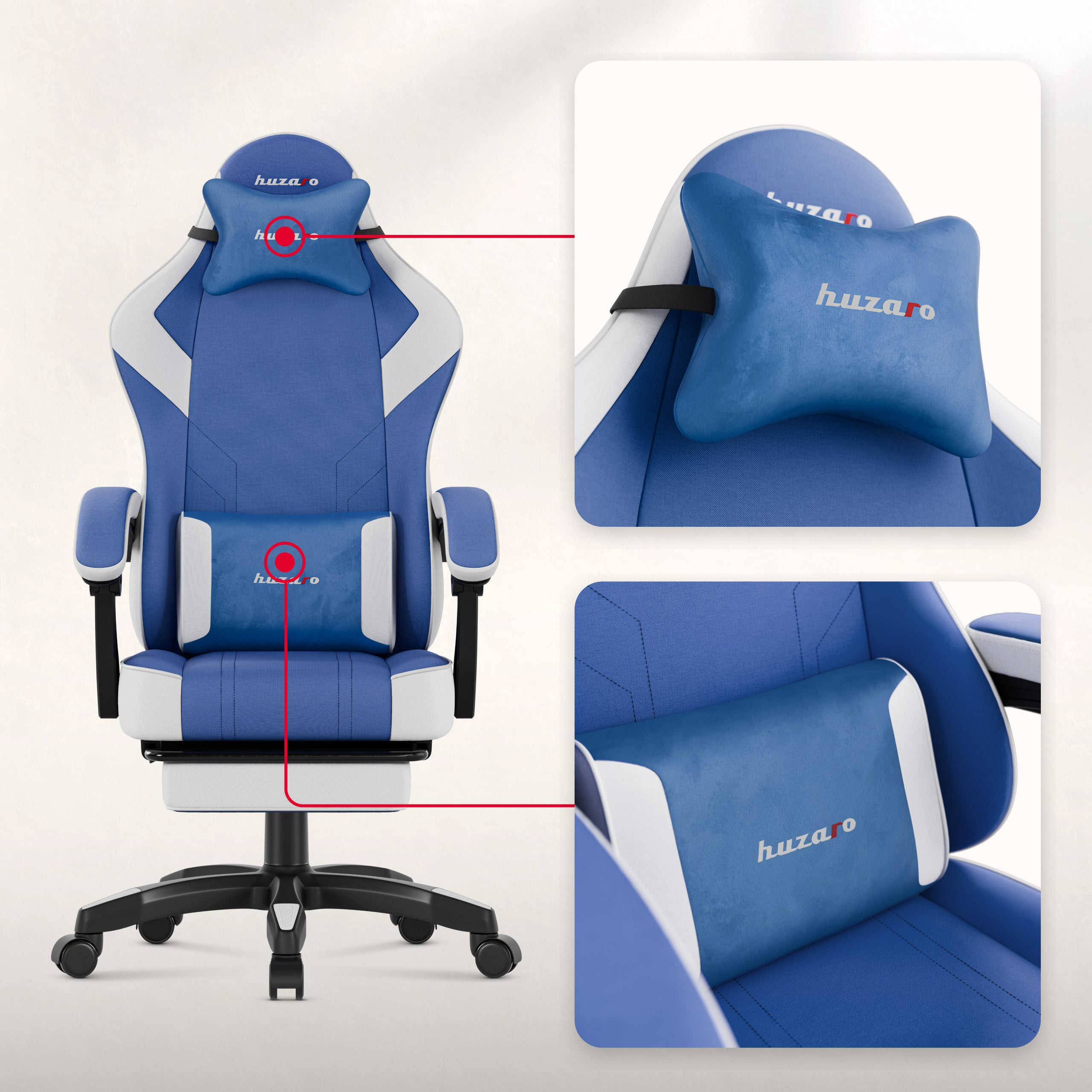 Huzaro Force 3.7 Blue gamingstoel