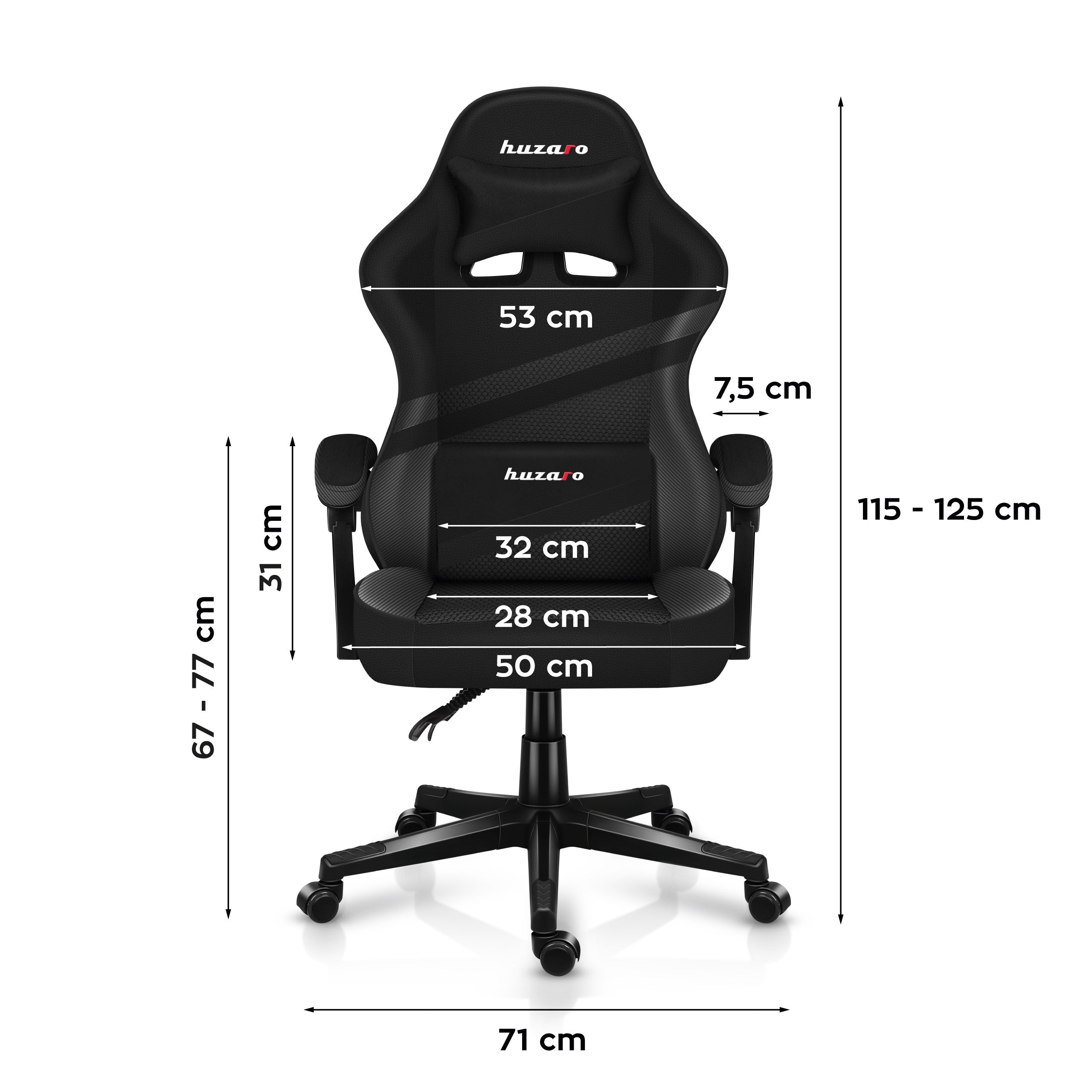 HUZARO FORCE 4.4 Carbon gamingstoel