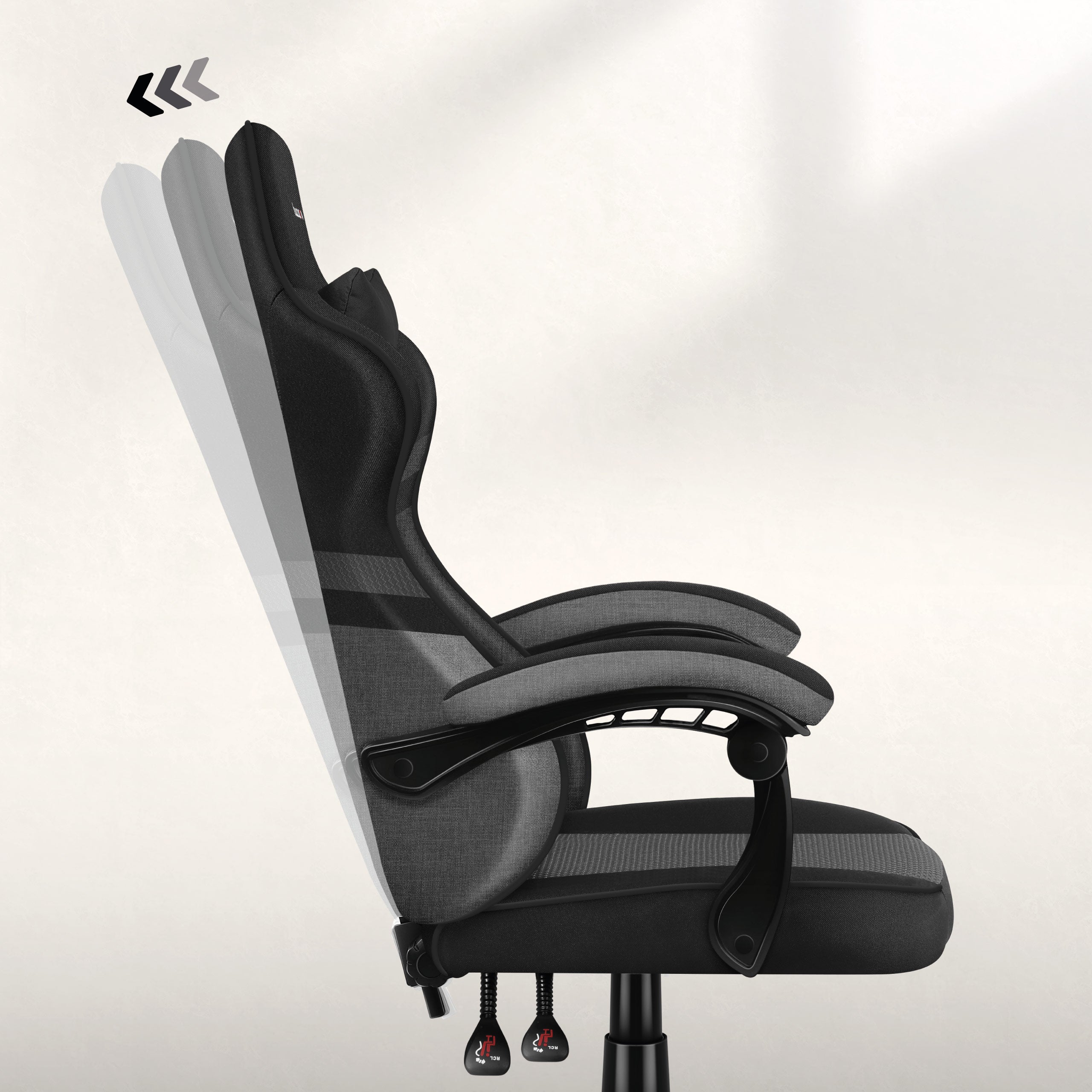 HUZARO FORCE 4.4 grijze mesh-gamingstoel