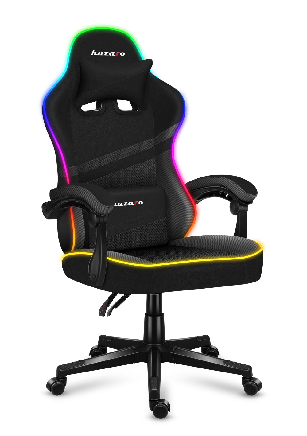 Huzaro FORCE 4.4 RGB Black Mesh gamingstoel