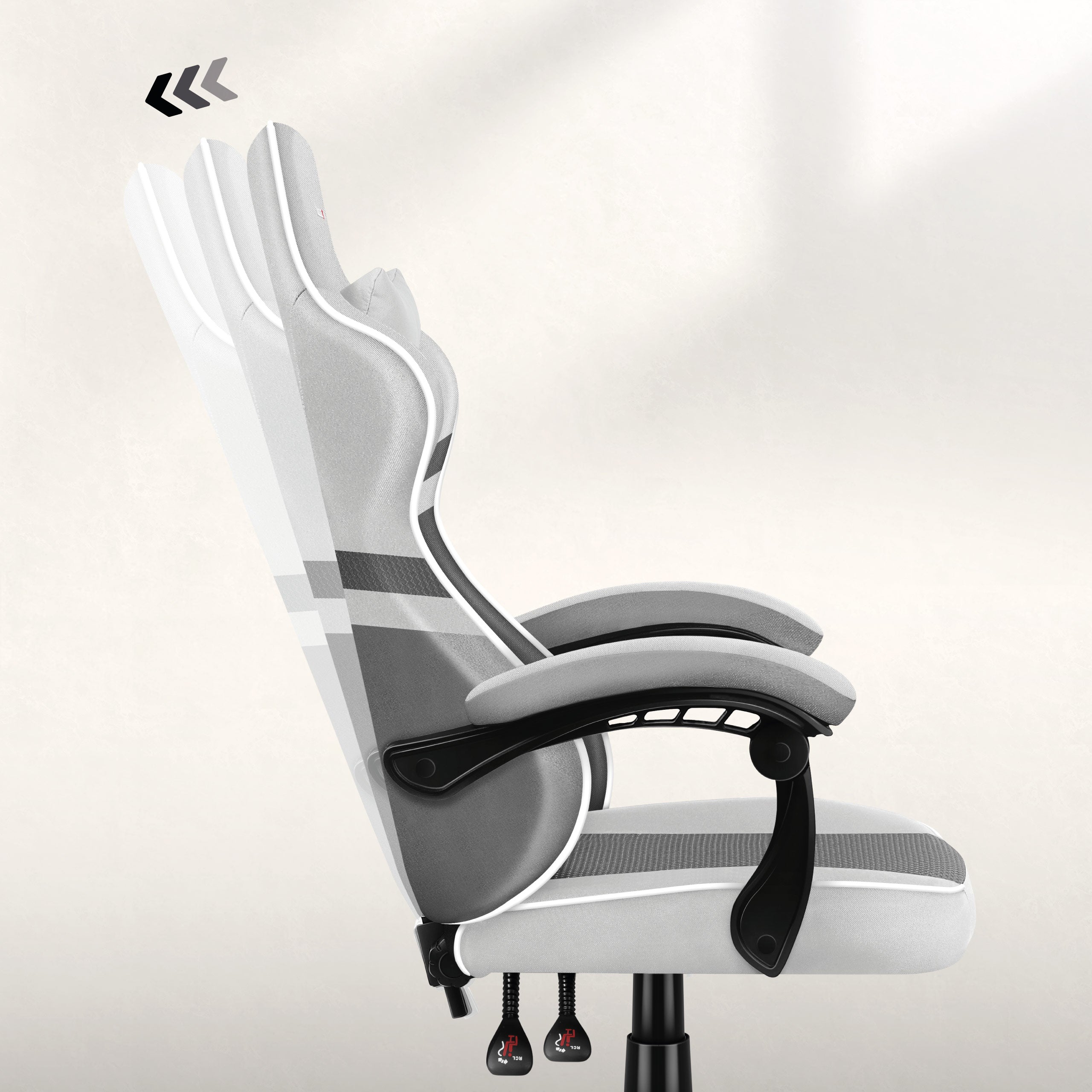 HUZARO FORCE 4.4 White Mesh gamingstoel