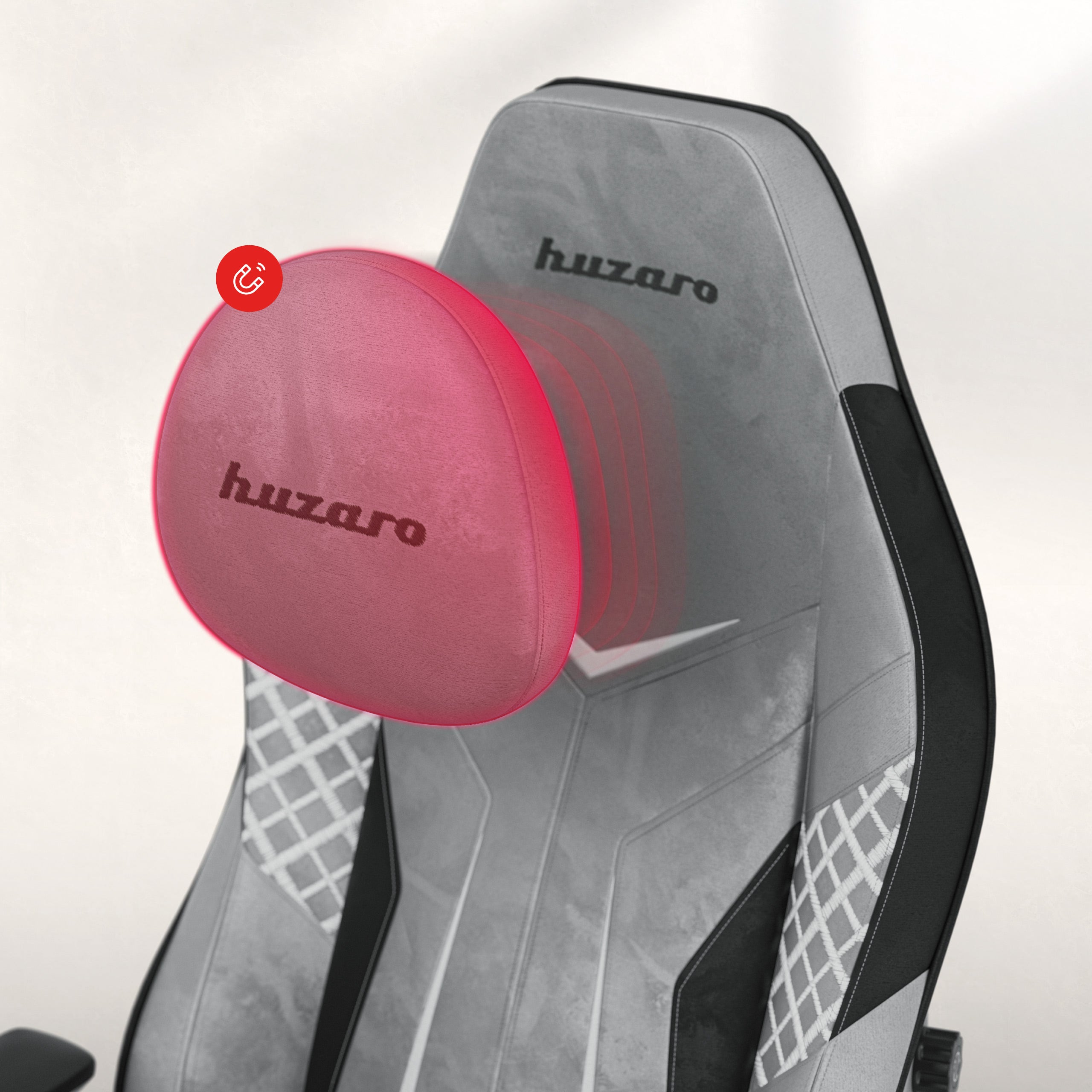 Huzaro Force 8.3 Grey gamingstoel van suède