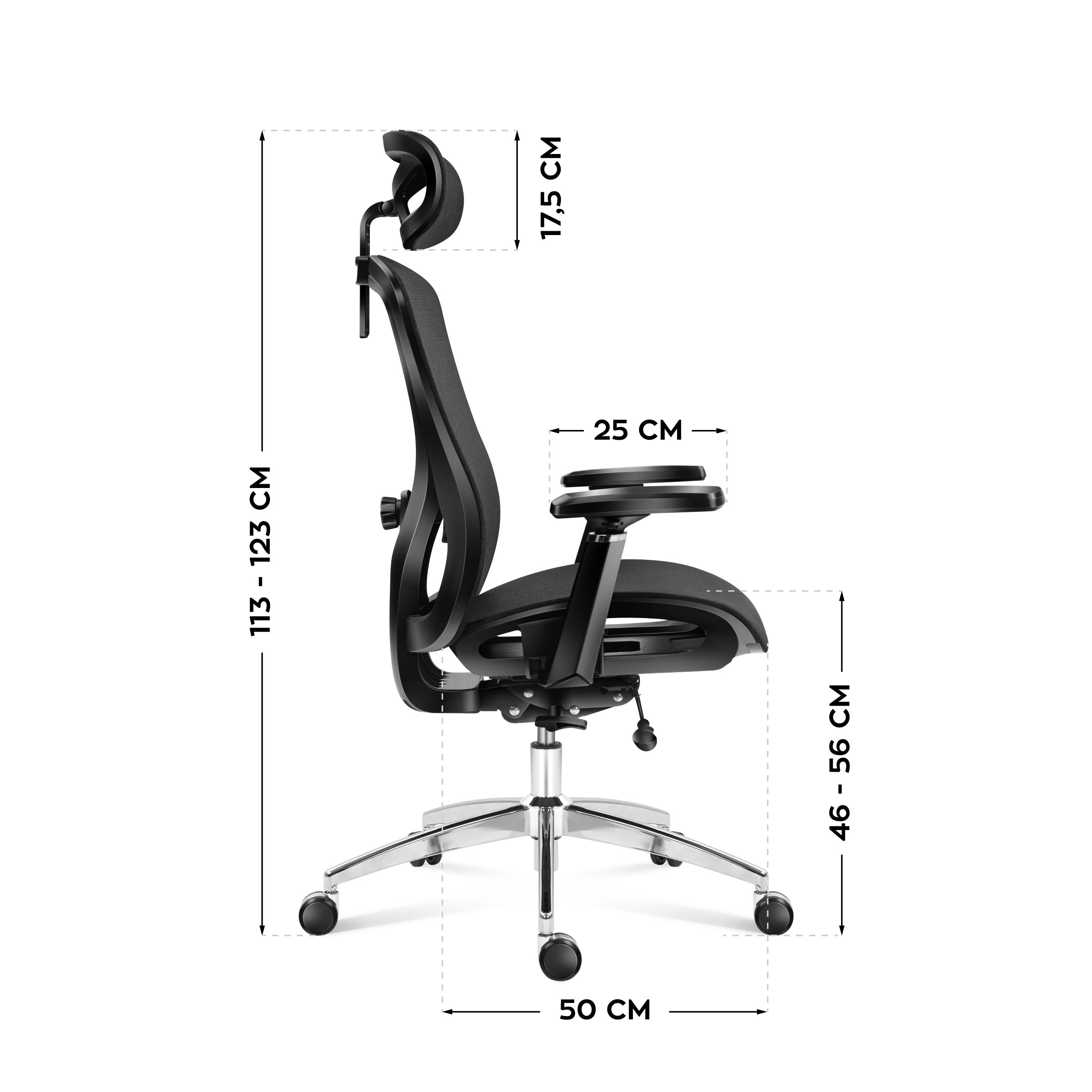 Ergonomische bureaustoel Mark Adler Expert 5.3 Black Mesh