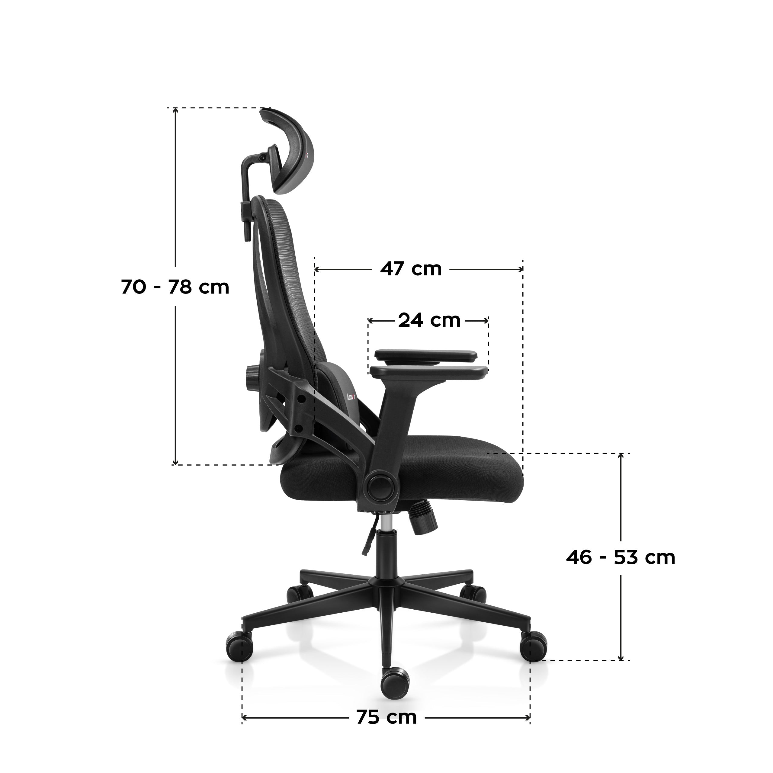 Huzaro Combat 2.7 Black gamingstoel