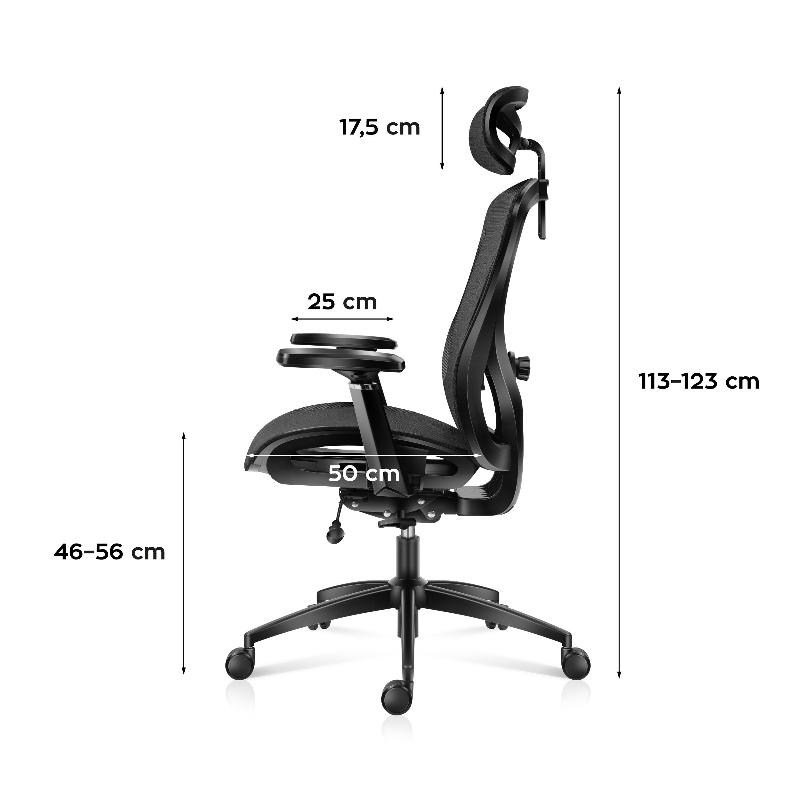 Huzaro Combat 7.3 Black Mesh gamingstoel