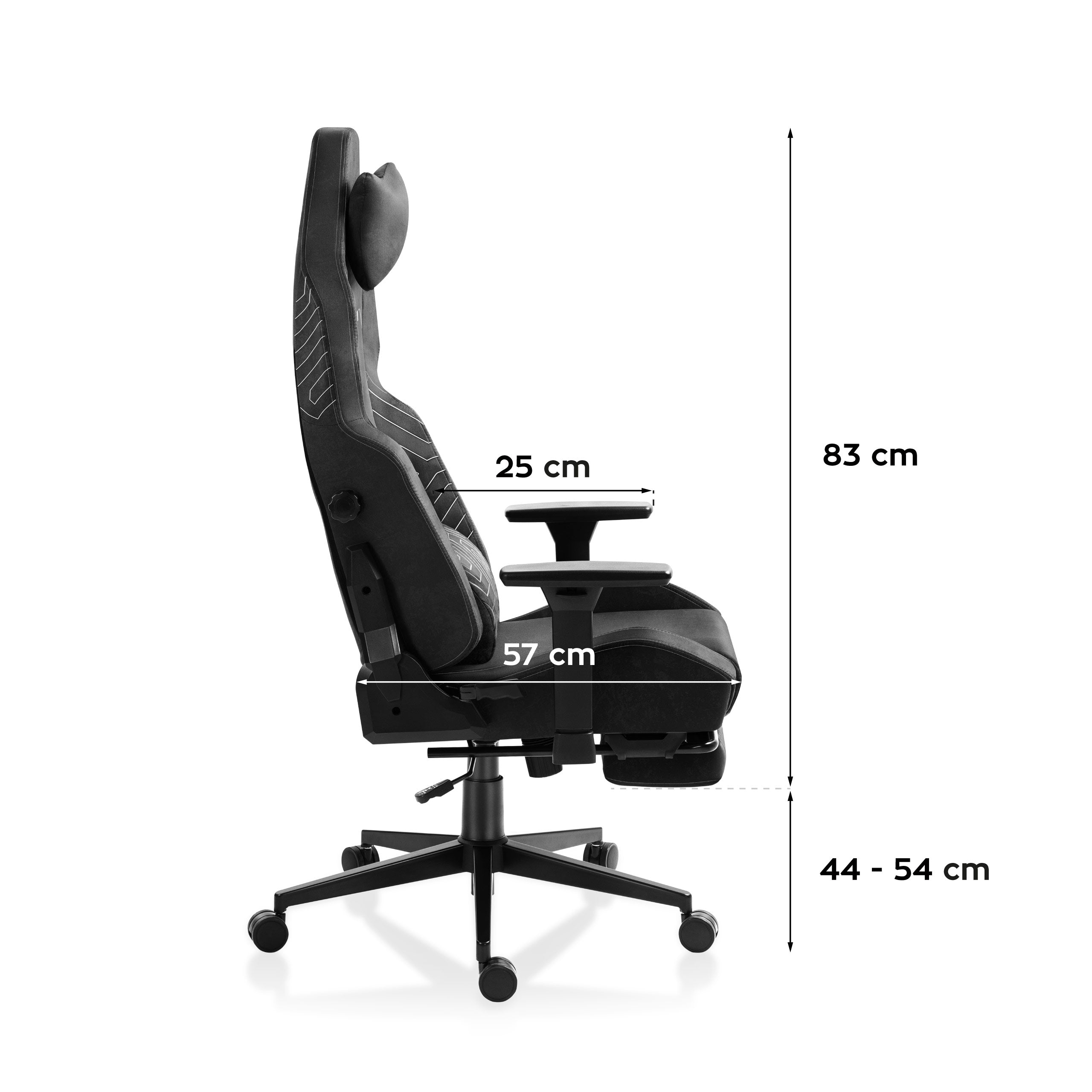 HUZARO FORCE 8.1 Black gamingstoel