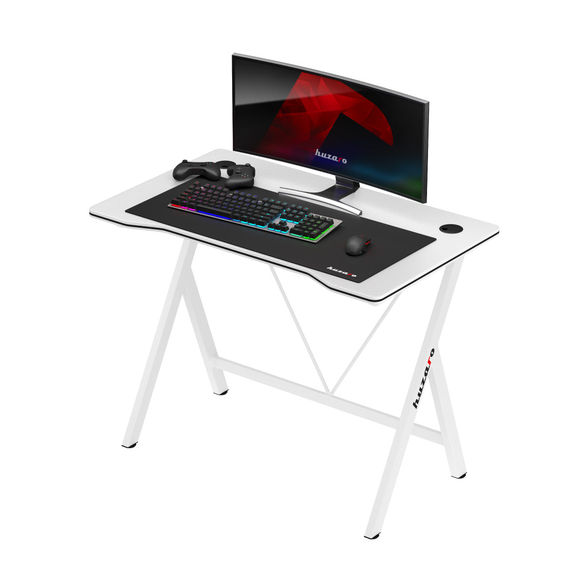 Huzaro Hero 1.4 White gamingbureau, 100 cm