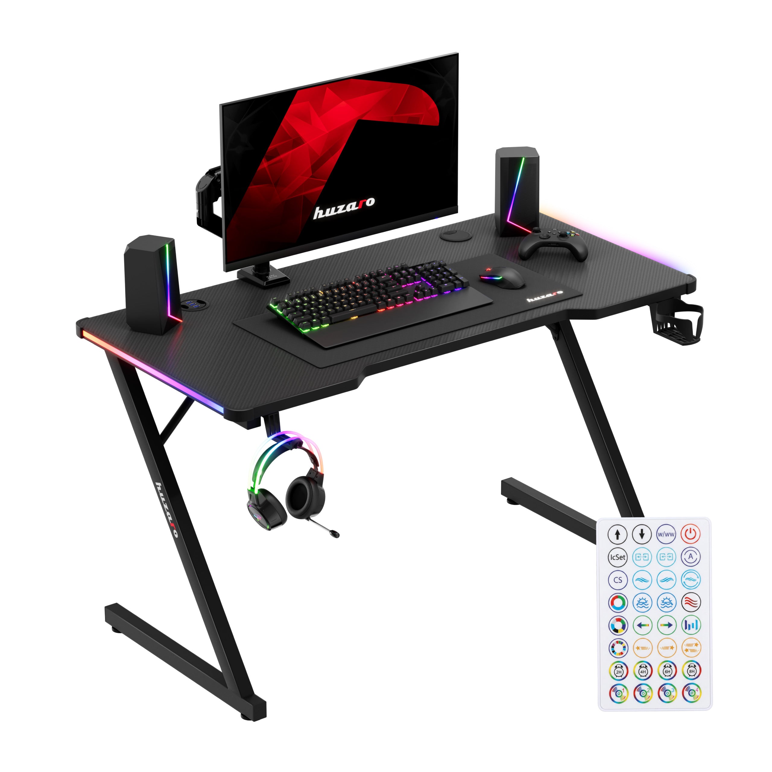 Huzaro Hero 2.5 RGB LED-gamingbureau, 120 cm