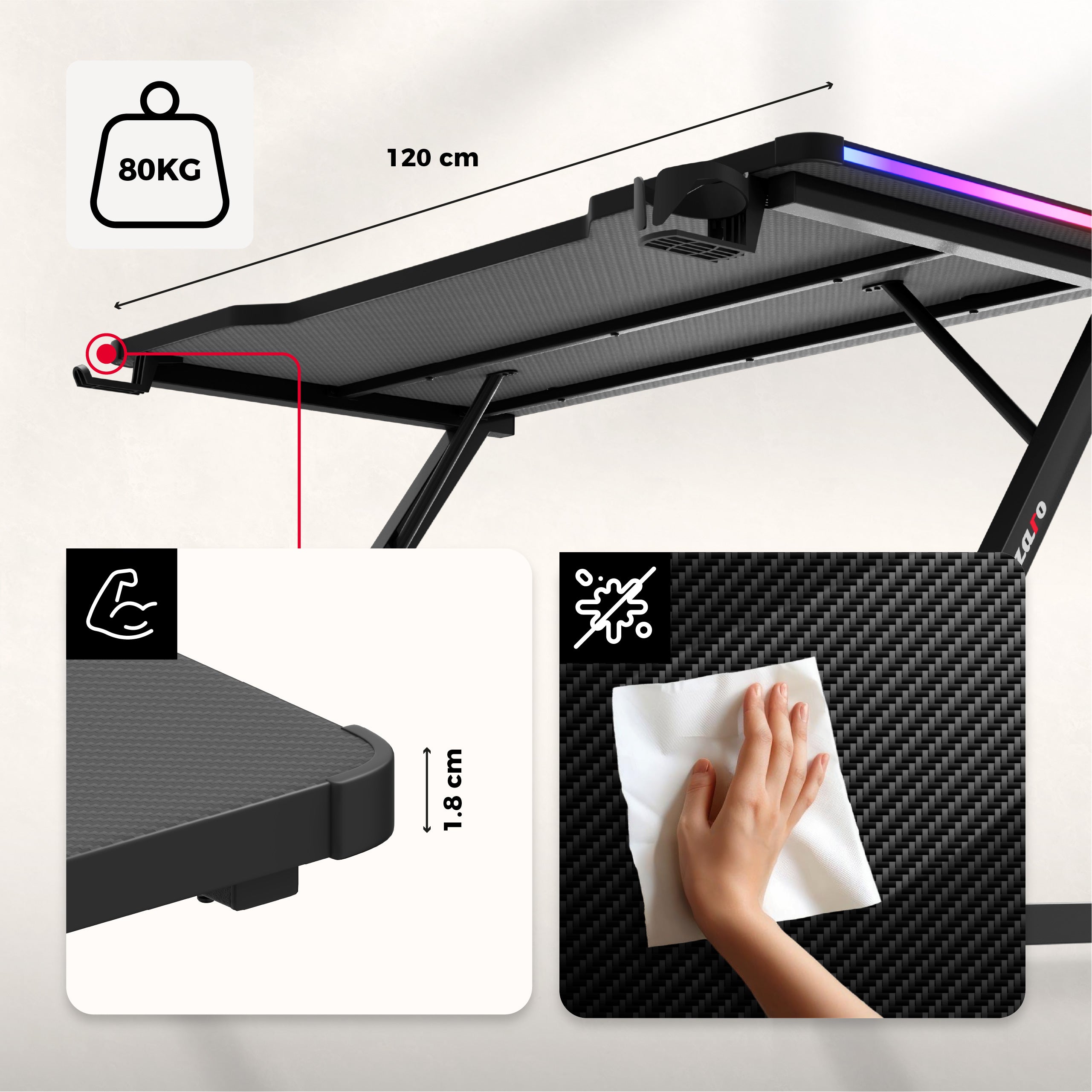 Werkblad met Carbon Flex-coating